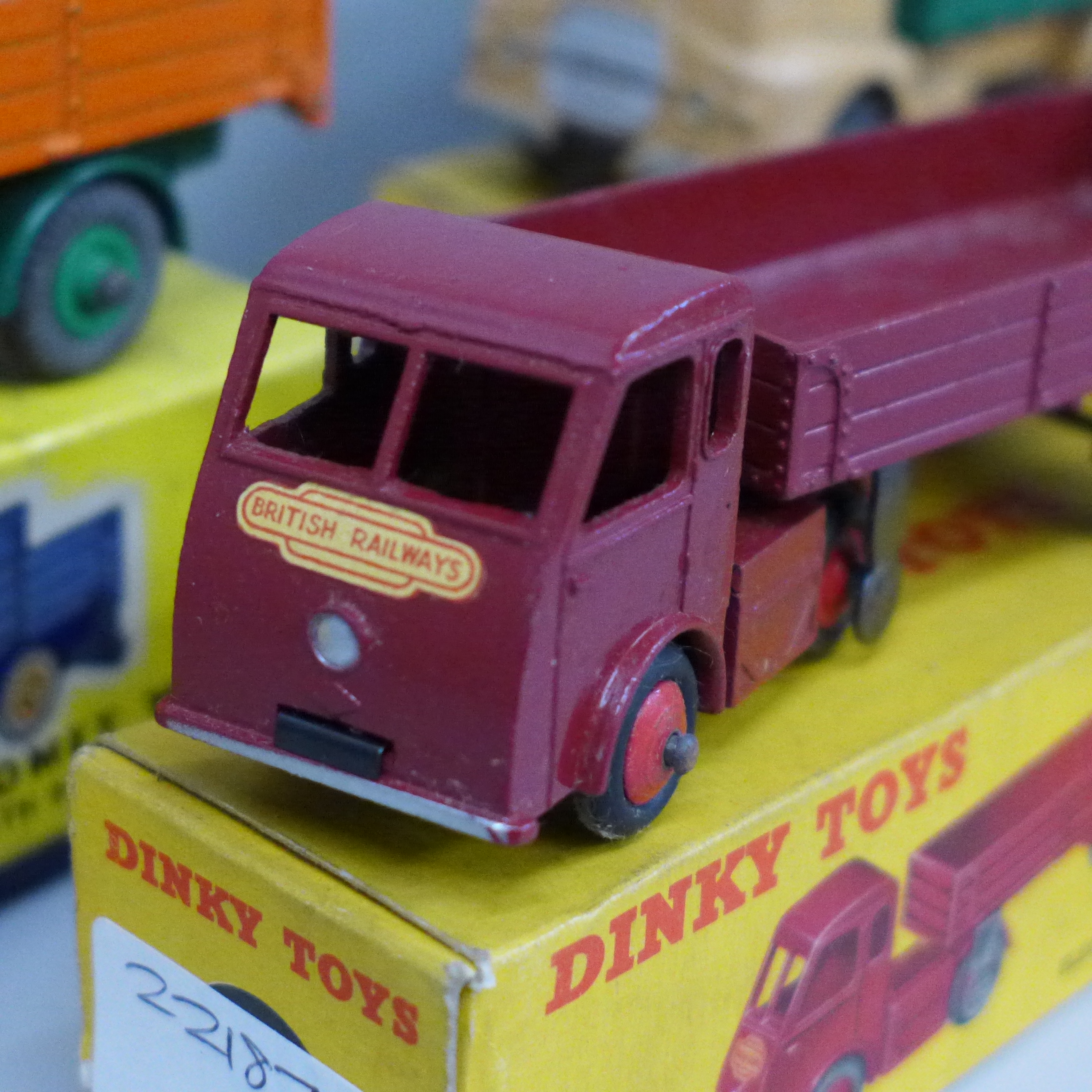 Four Dinky Toys, 409 Bedford lorry, 418 Comet wagon, 421 Electric articulated lorry and 431 Guy - Image 4 of 5