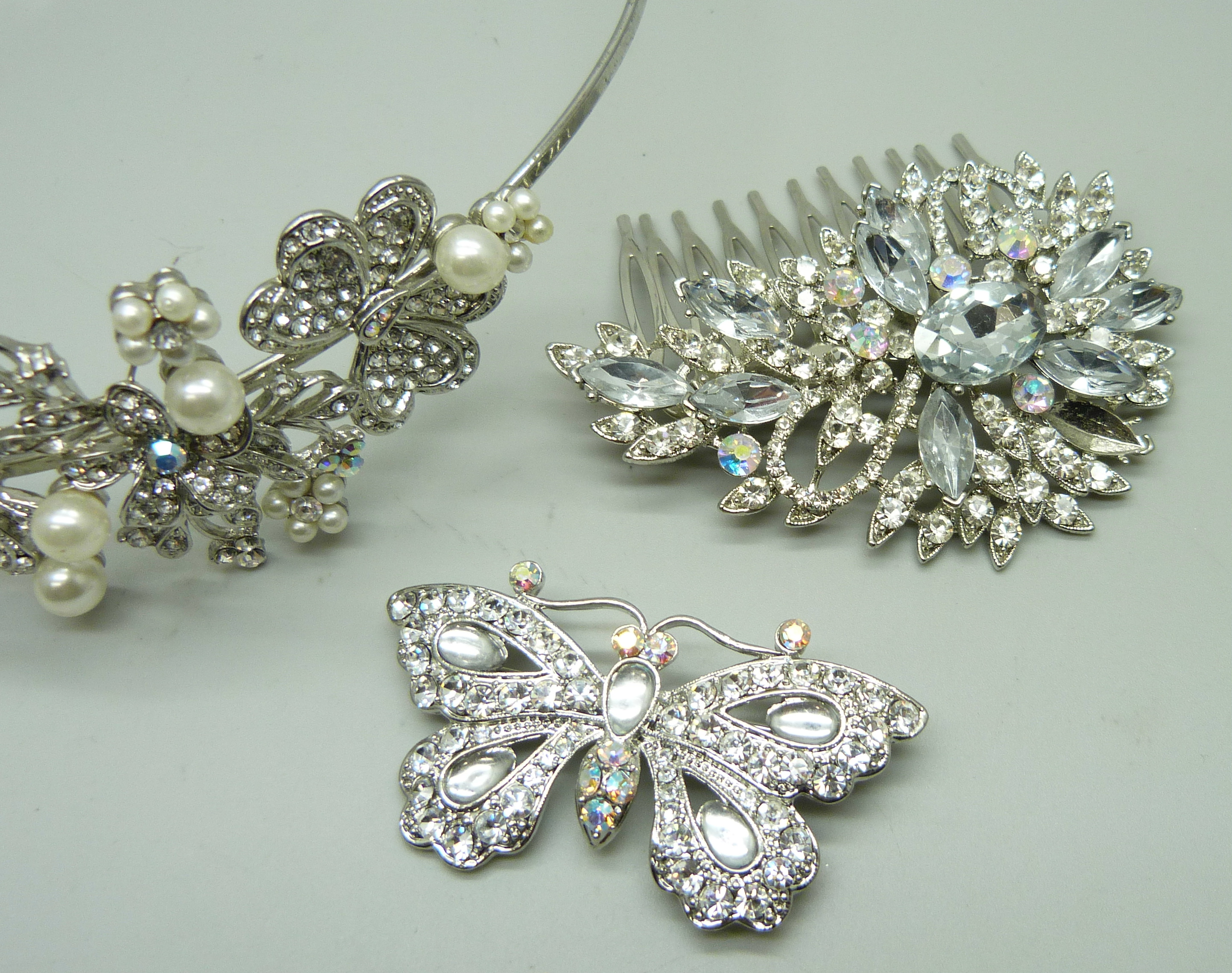 A wedding tiara, etc. - Image 2 of 3