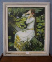 *Smithe, Lady by a Lake, oil on canvas, framed