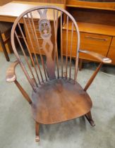 An Ercol Golden Dawn elm and beech 316 model rocking chair