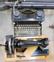 A Singer sewing machine and an Imperial typewriter