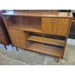 A Nathan walnut bookcase