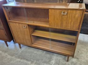 A Nathan walnut bookcase