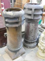 Two Victorian chimney-pots