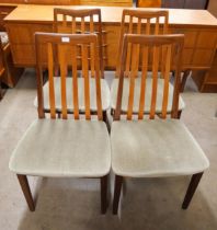 A set of four G-Plan Fresco teak dining chairs