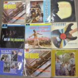 Two The Beatles Please Please Me LP records and other records including The Shadows, Buddy Holly,