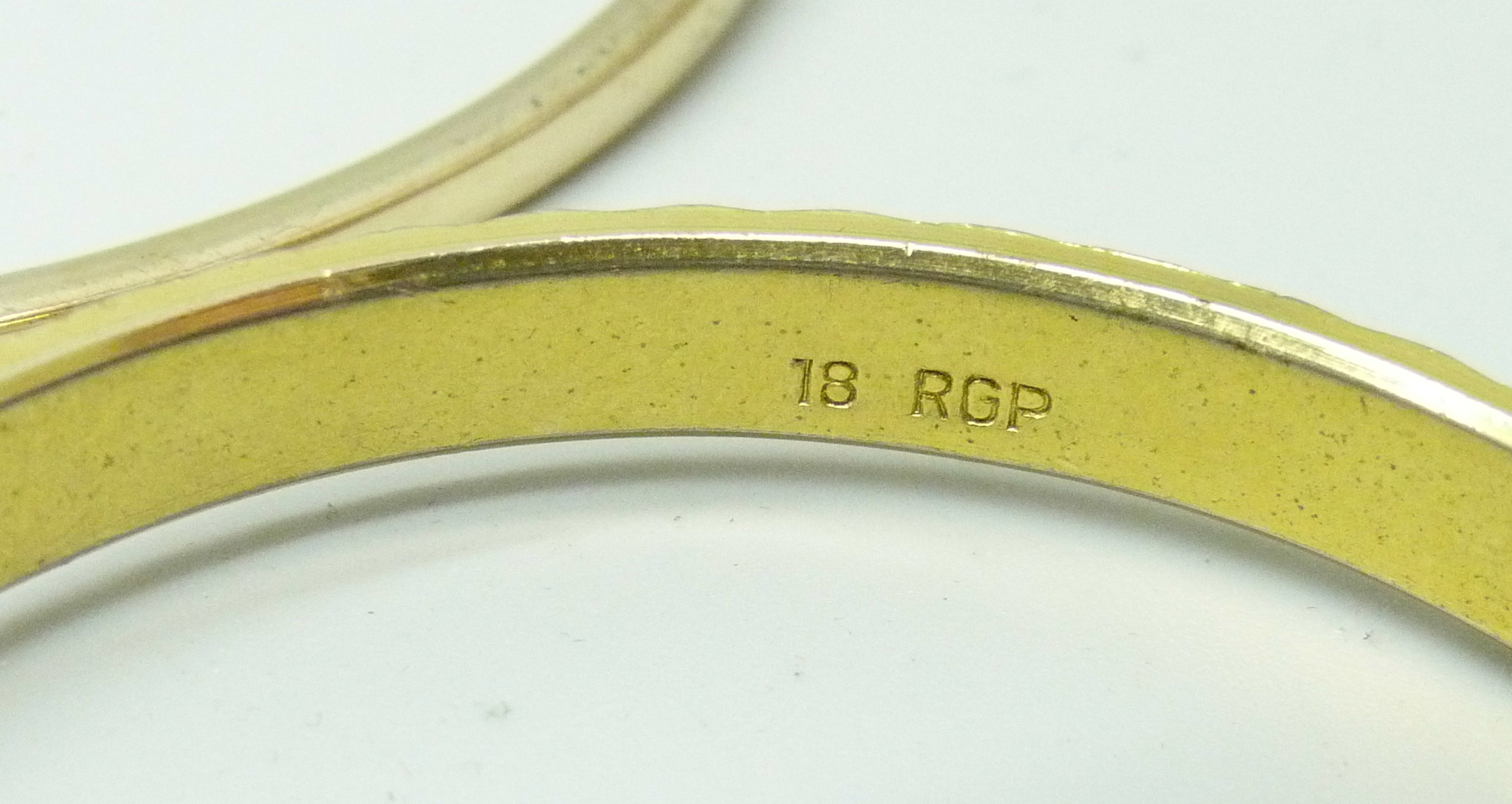 Three vintage rolled gold bangles - Image 4 of 5