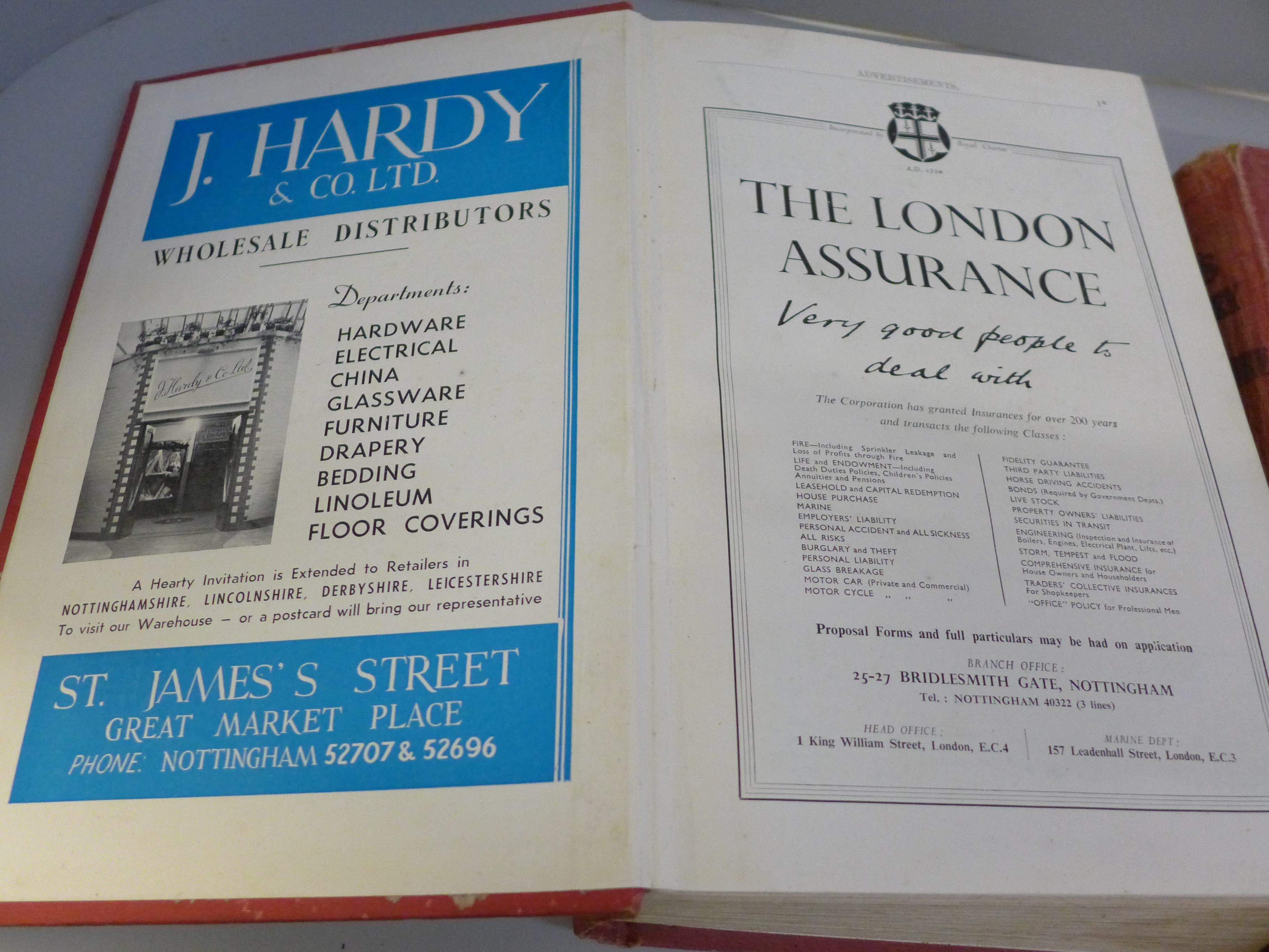 Kelly's Directory of Nottingham and West Bridgford 1953 and Kelly's Directory of Lincolnshire 1933 - Image 6 of 8