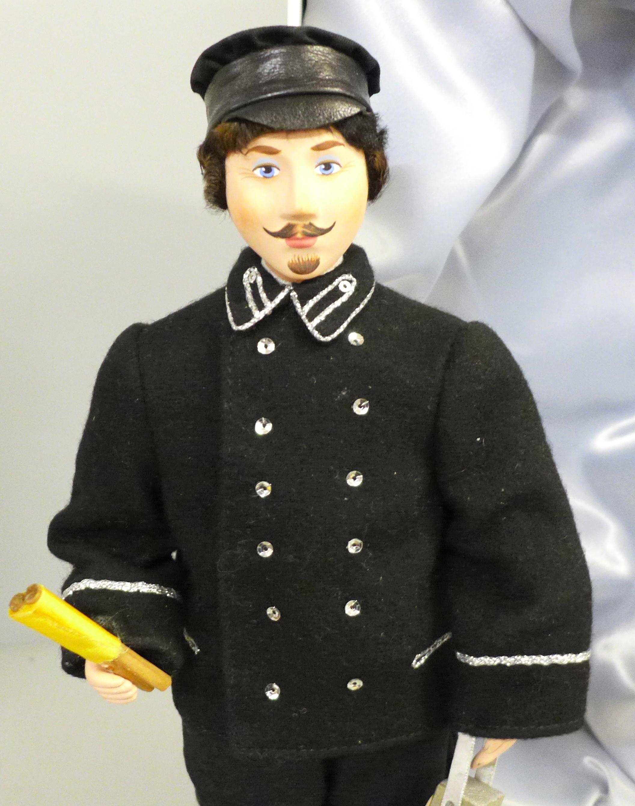 A doll of a Russian station master, 1960s/1970s in original box - Image 2 of 4