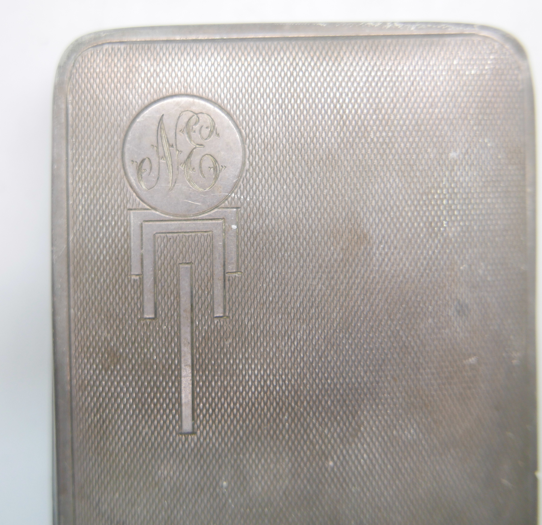 A silver cigarette case, 87.6g, 6cm x 8cm - Image 5 of 5