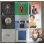 A box of LP records and 12" singles, 1980s, 1990s and later **PLEASE NOTE THIS LOT IS NOT ELIGIBLE