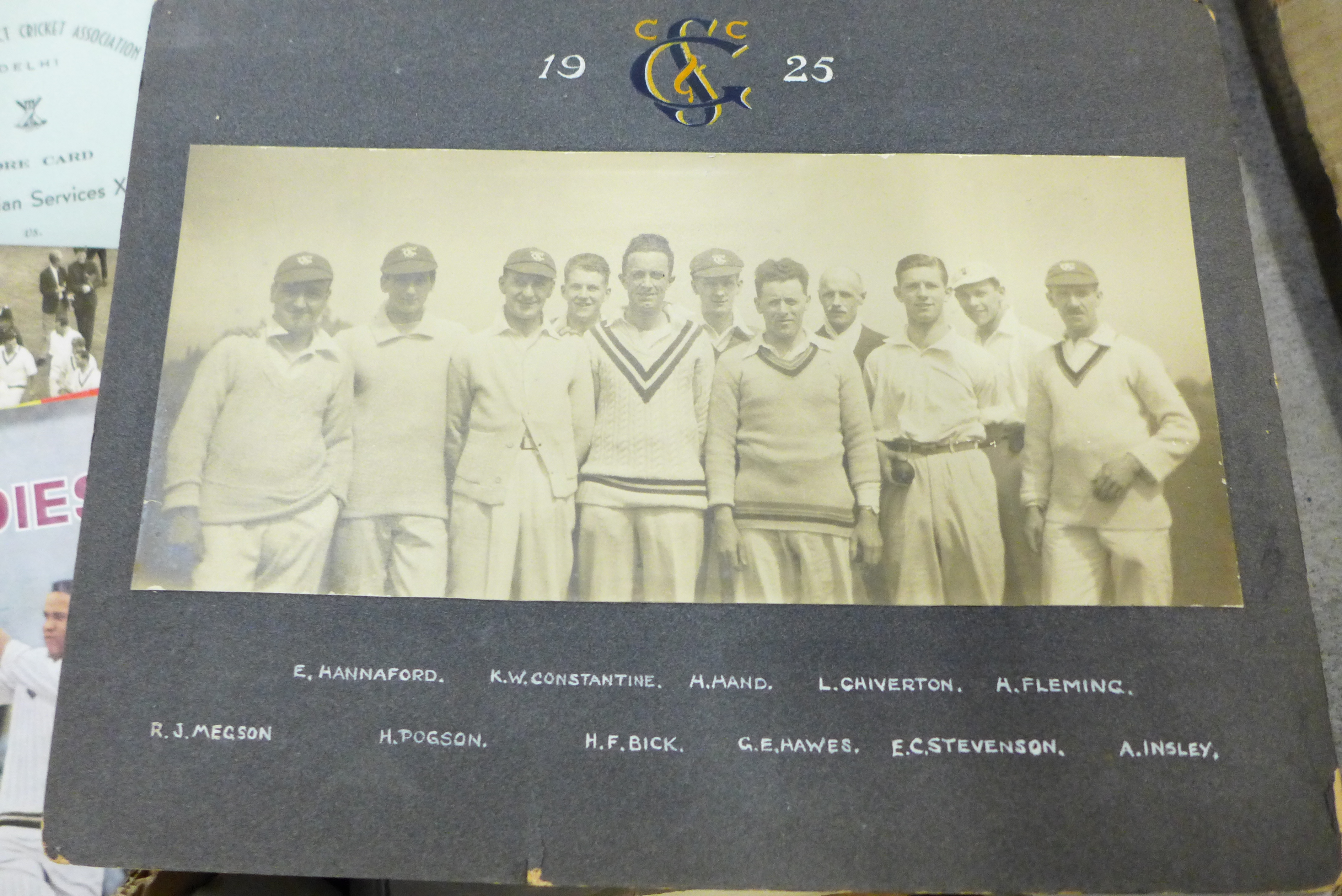 Cricket ephemera, scrapbooks with autographs, score books, etc., 1940s onward - Image 11 of 17