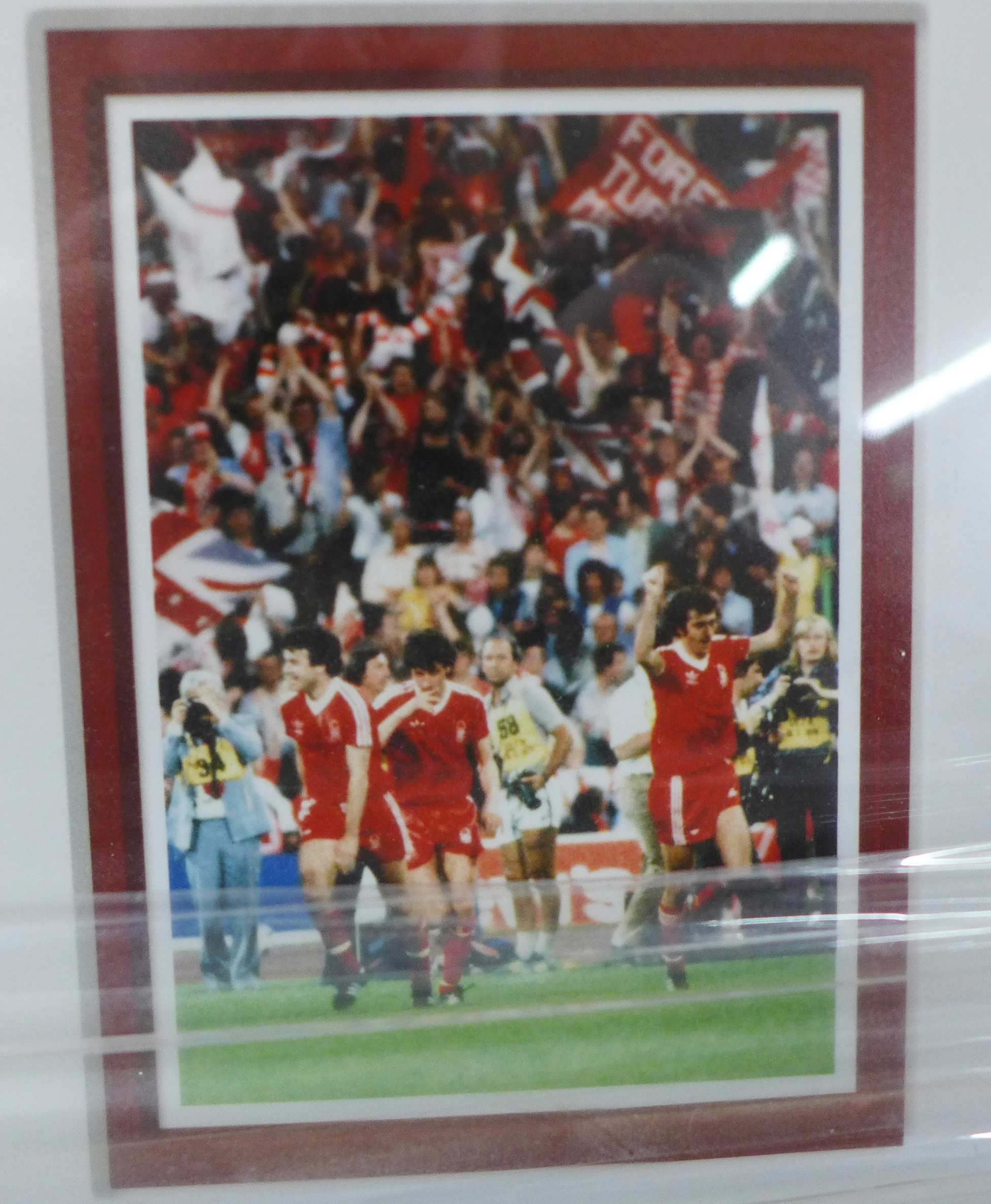 Nottingham Forest, framed and mounted pictures from the 1979 European Cup Final, one picture - Image 6 of 6