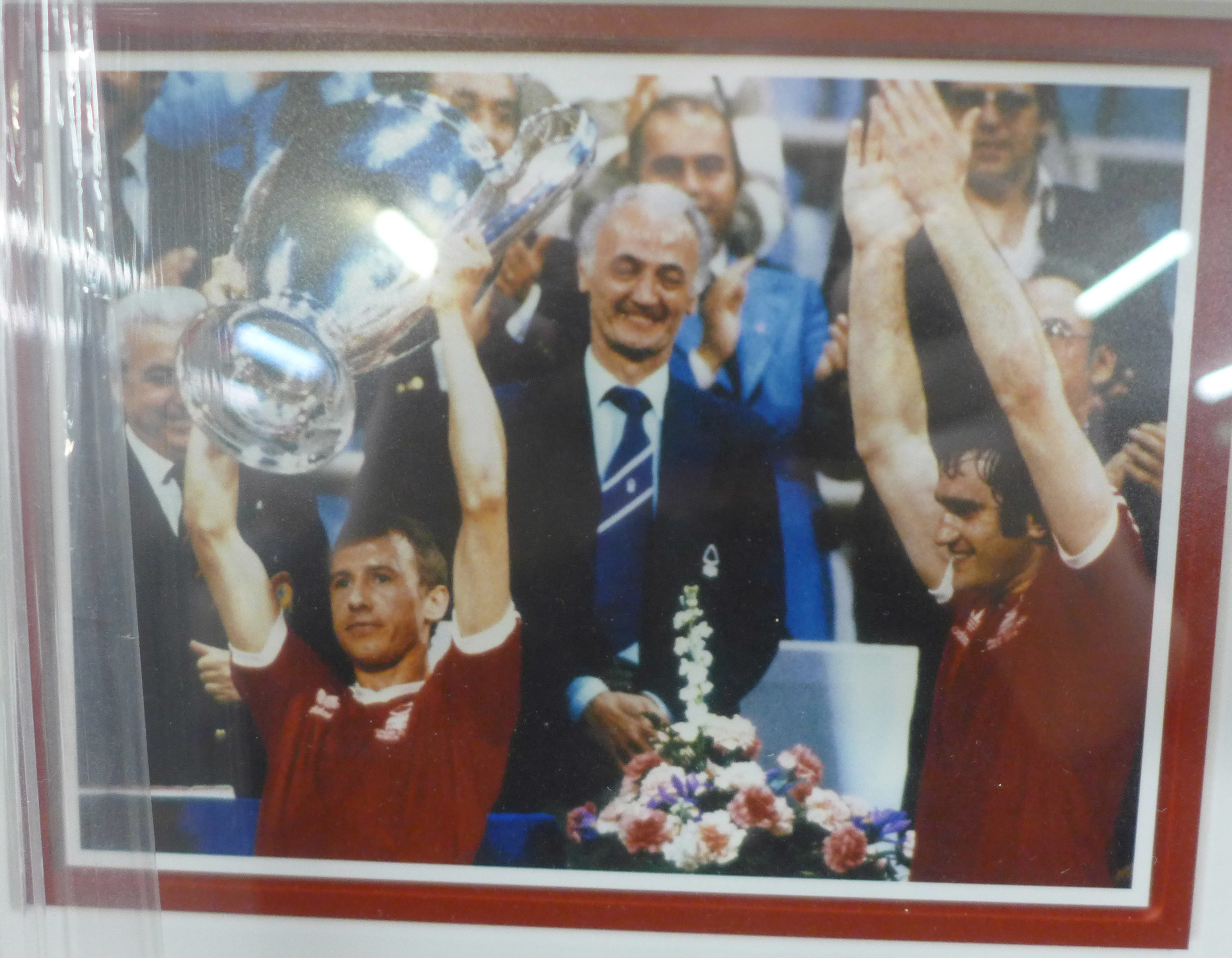 Nottingham Forest, framed and mounted pictures from the 1979 European Cup Final, one picture - Image 2 of 6