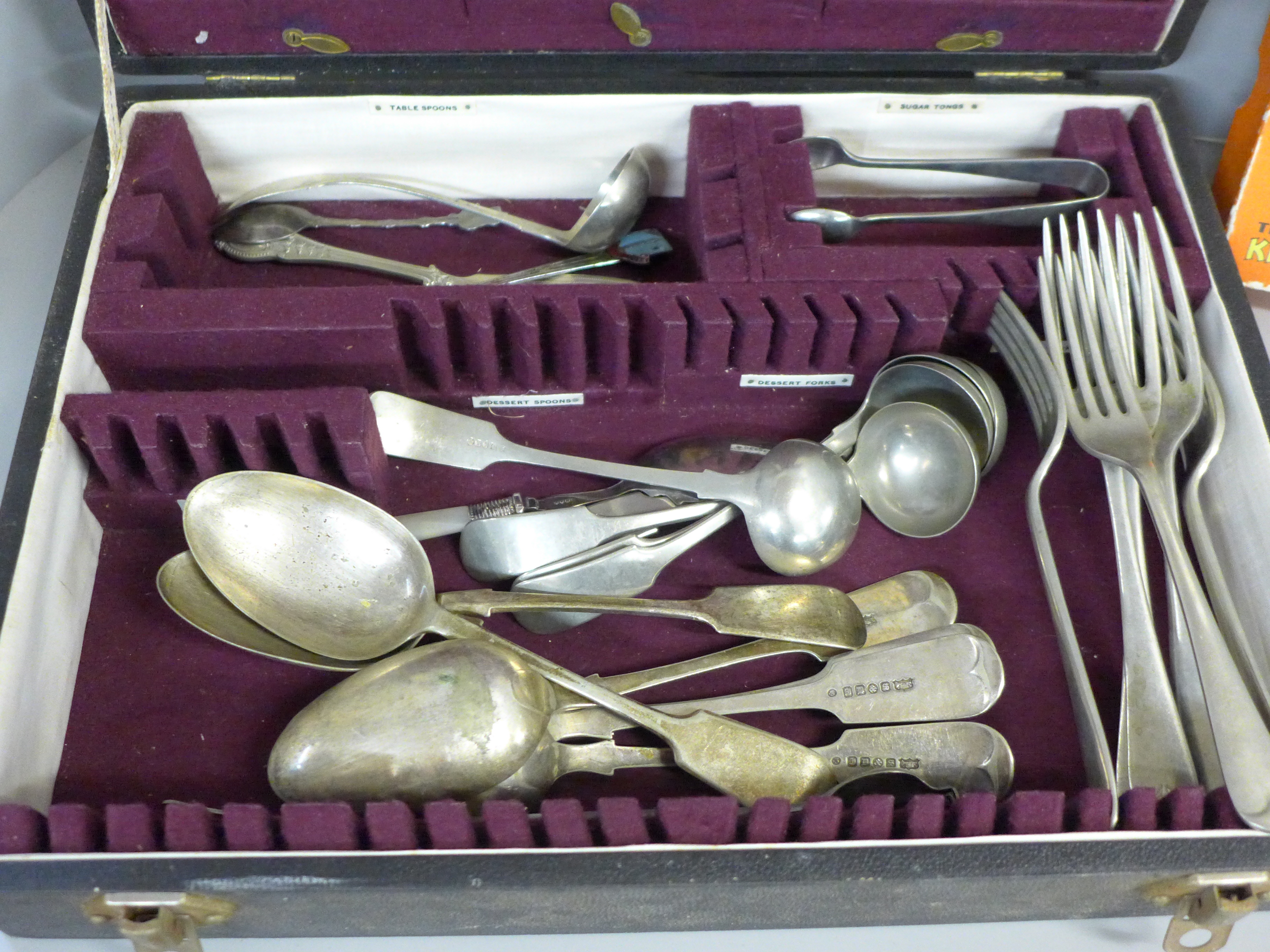 A collection of flatware and a boxed The Lucie Attwell Kiddy's Cutlery set, boxed - Image 3 of 3