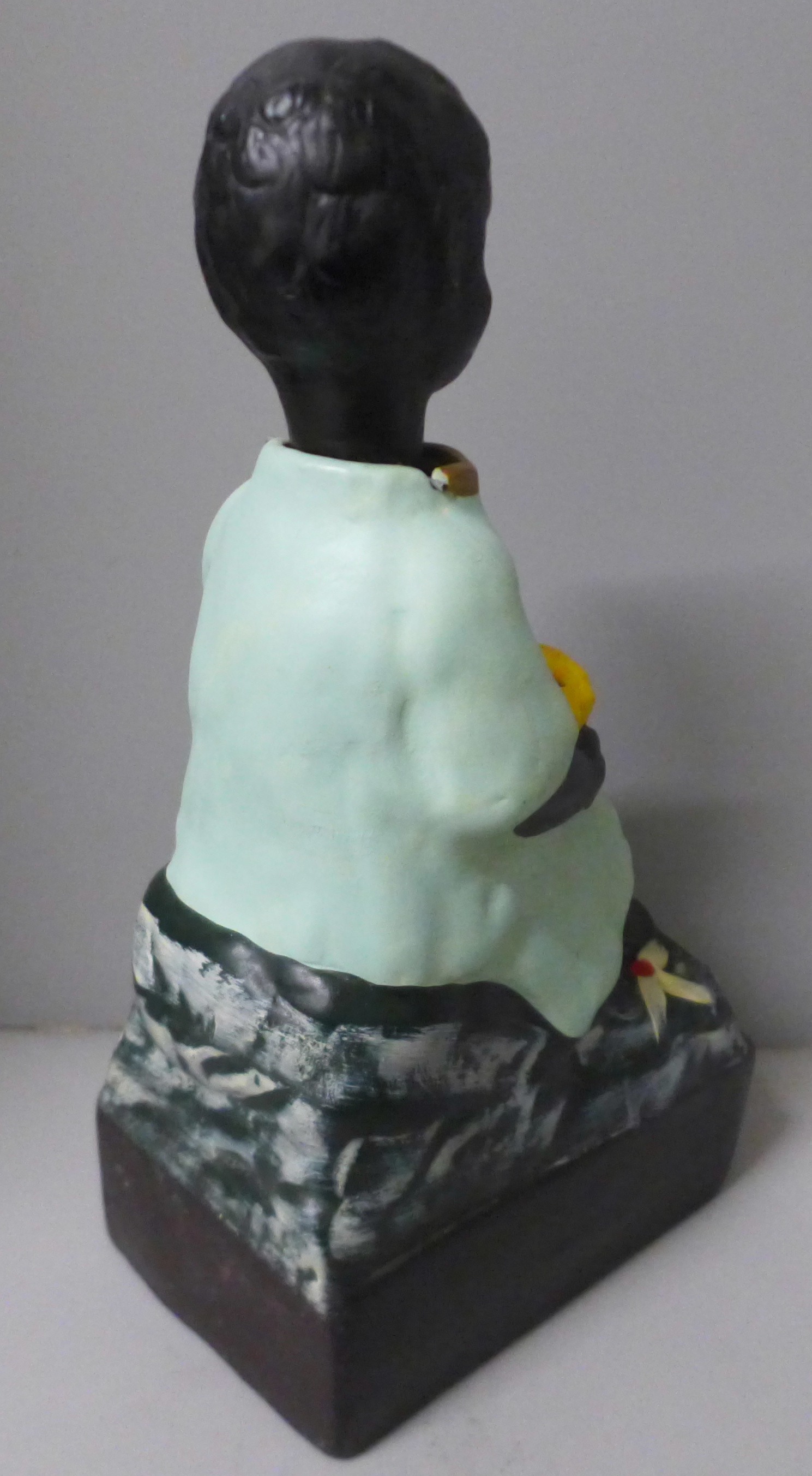 A French charity money box in the form of a seated child with rocking head - Image 5 of 5