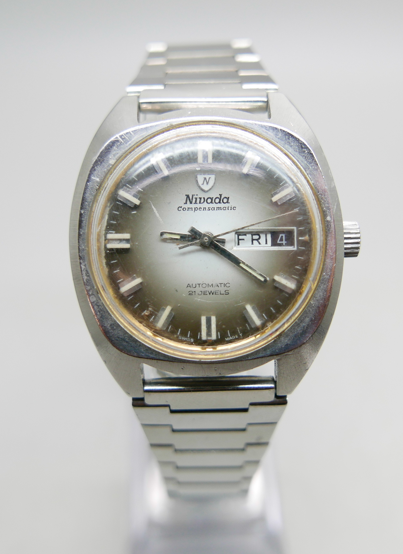 A gentleman's Nivada Compensamatic automatic wristwatch