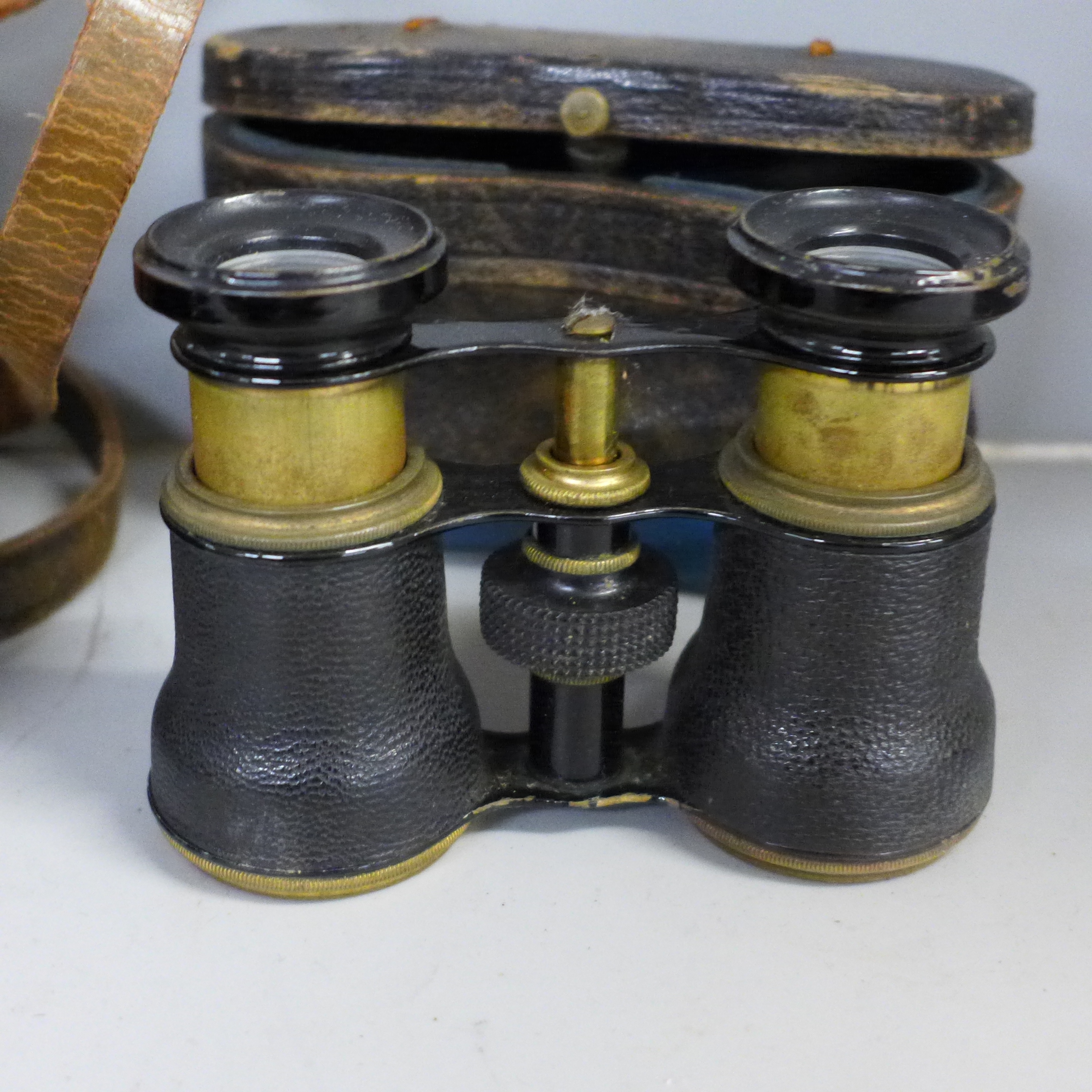 Three cased sets of field glasses and a pocket Zonex telescope - Image 4 of 5