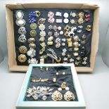 Forty-nine pairs of clip-on earrings