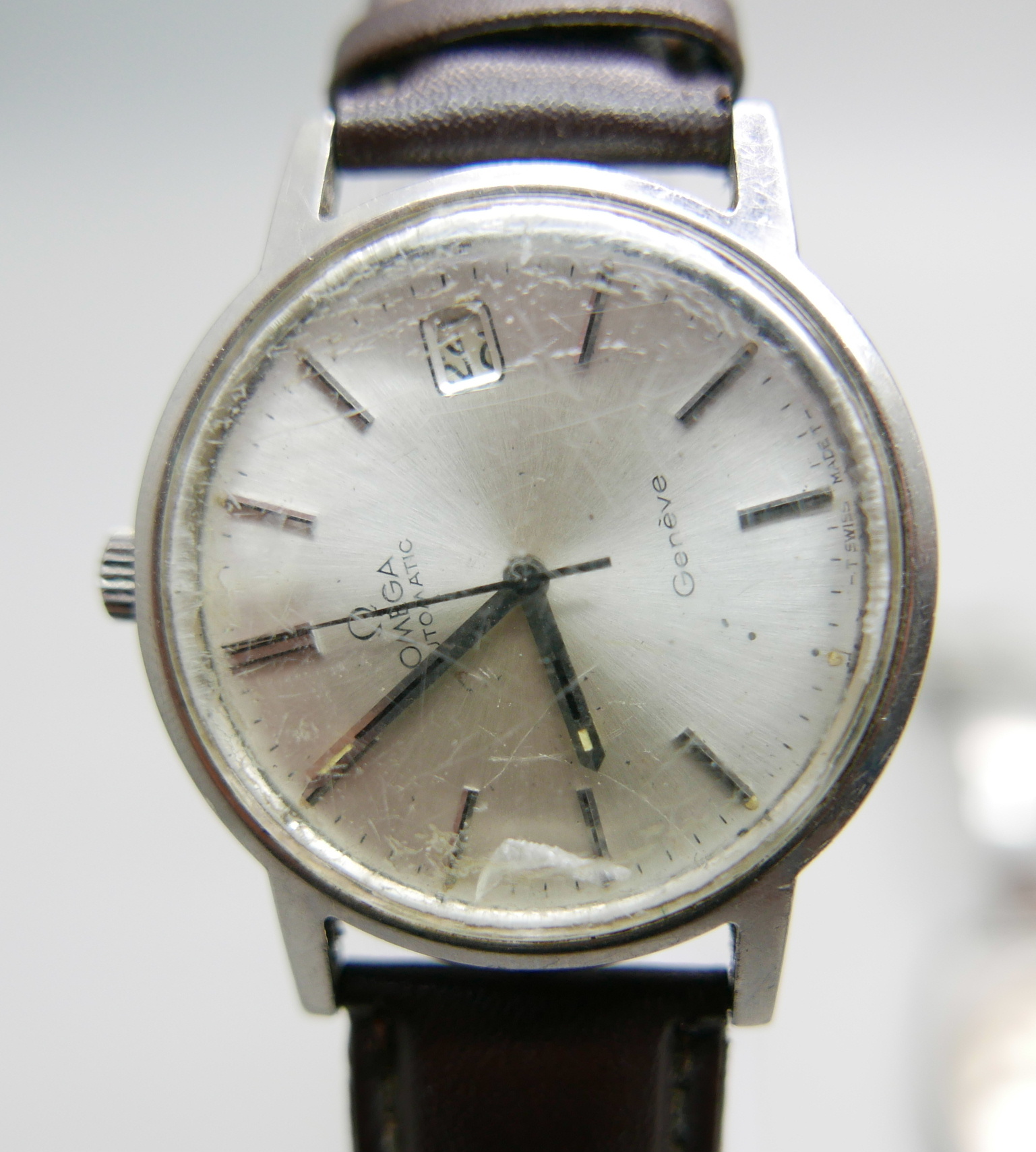 Two gentleman's wristwatches, Omega automatic date and Delfin Edox - Image 3 of 4