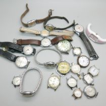 Lady's and gentleman's mechanical wristwatches