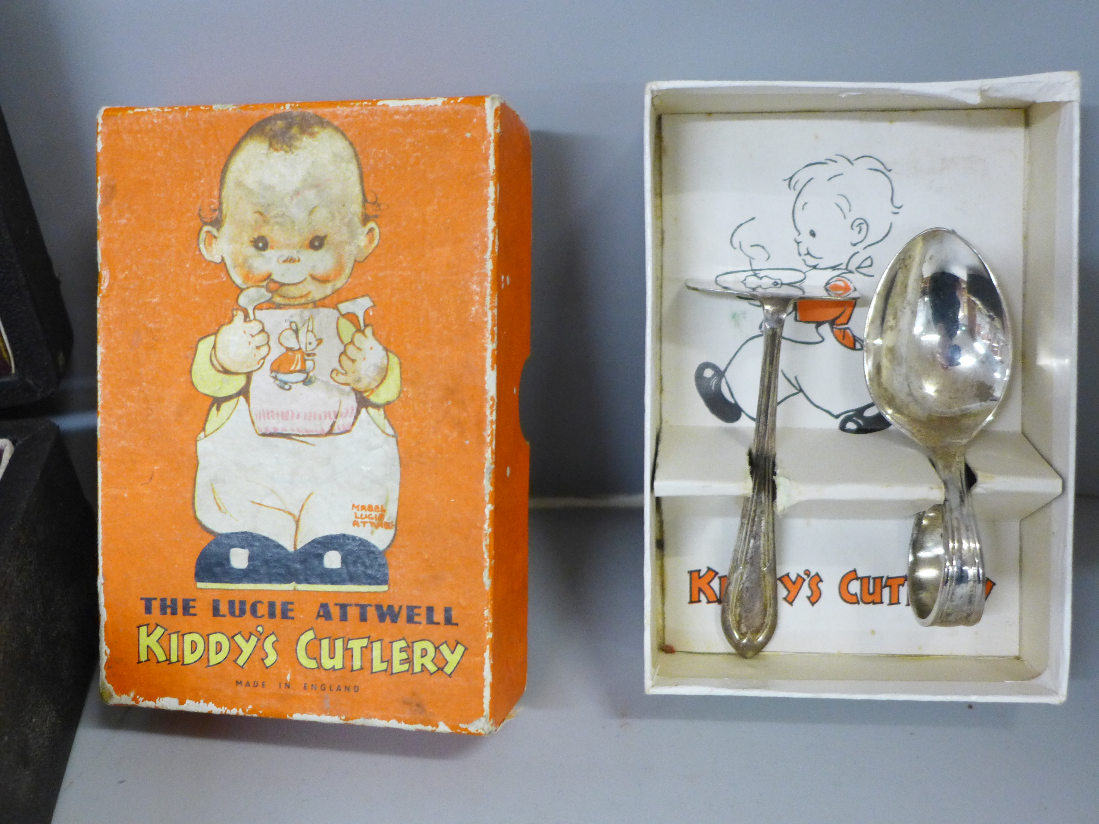 A collection of flatware and a boxed The Lucie Attwell Kiddy's Cutlery set, boxed - Image 2 of 3