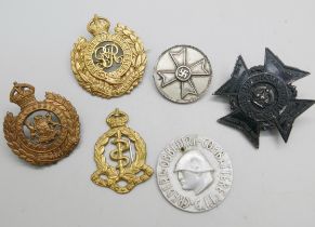 A WWII Italian Fascist Youth 'Opera Balilla' badge, a German WWII War Merit medal, a Rhodesia