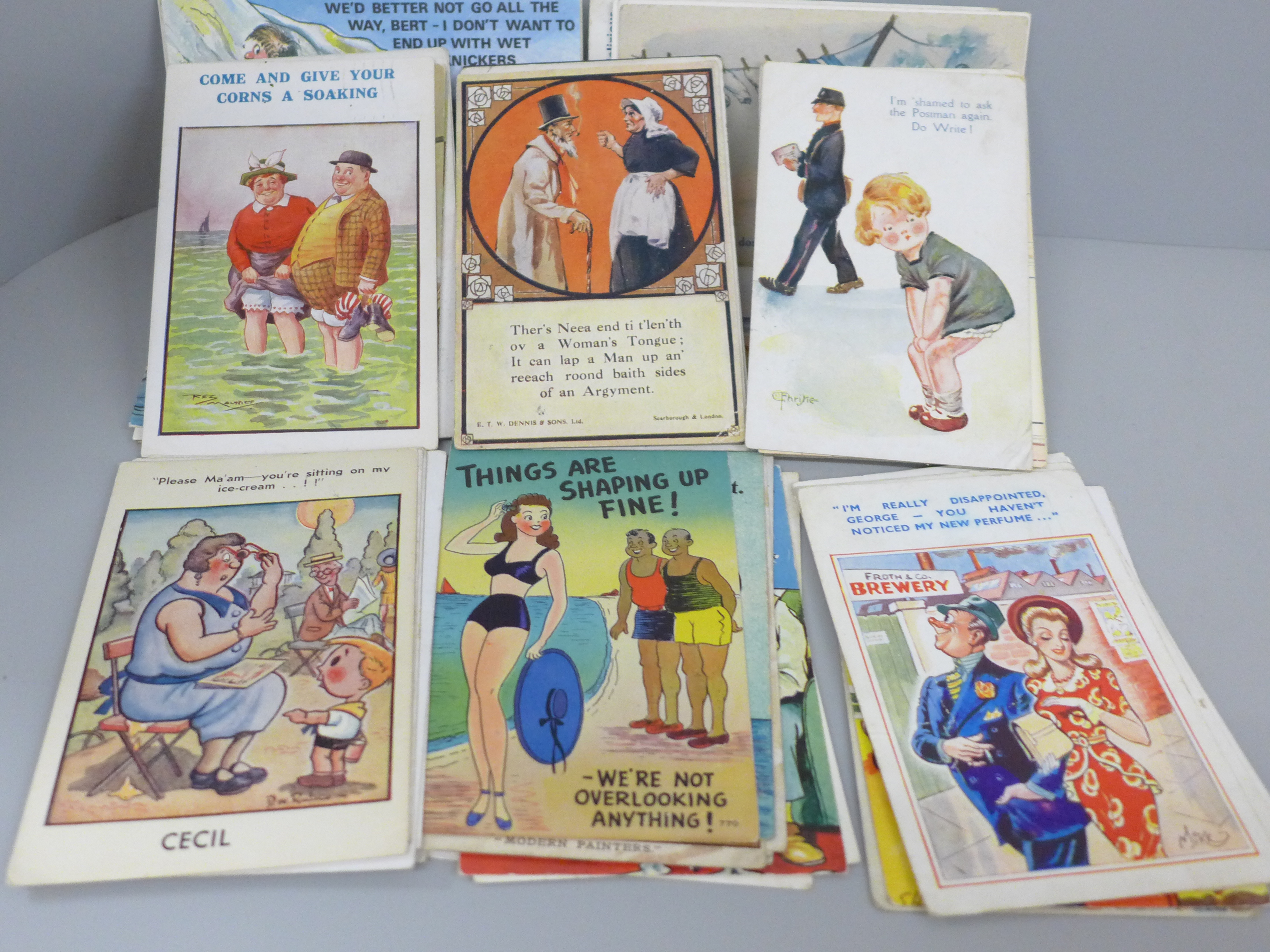 Postcards; a collection of comic postcards, vintage to modern - Image 2 of 2