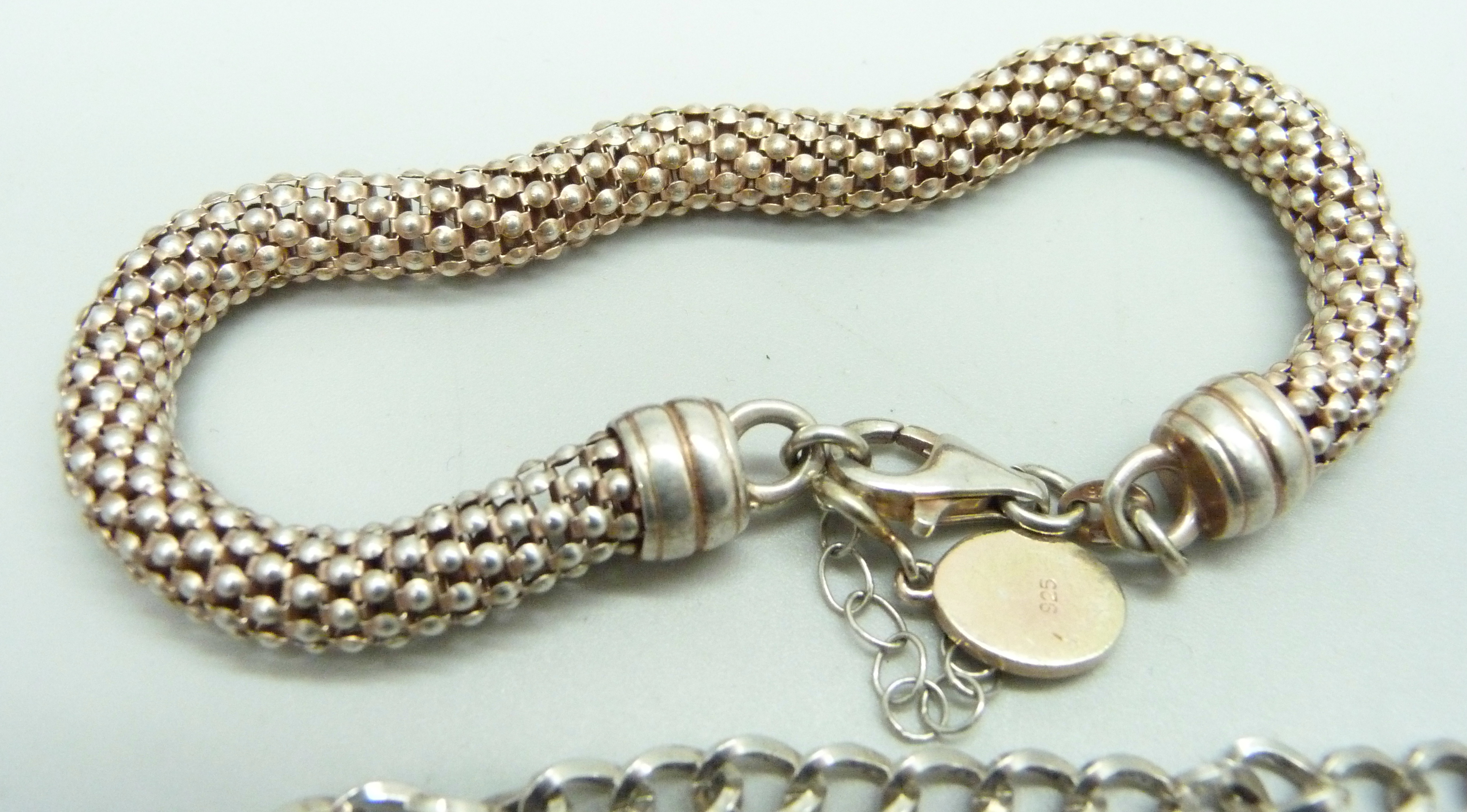Four silver bracelets, 35g - Image 4 of 4