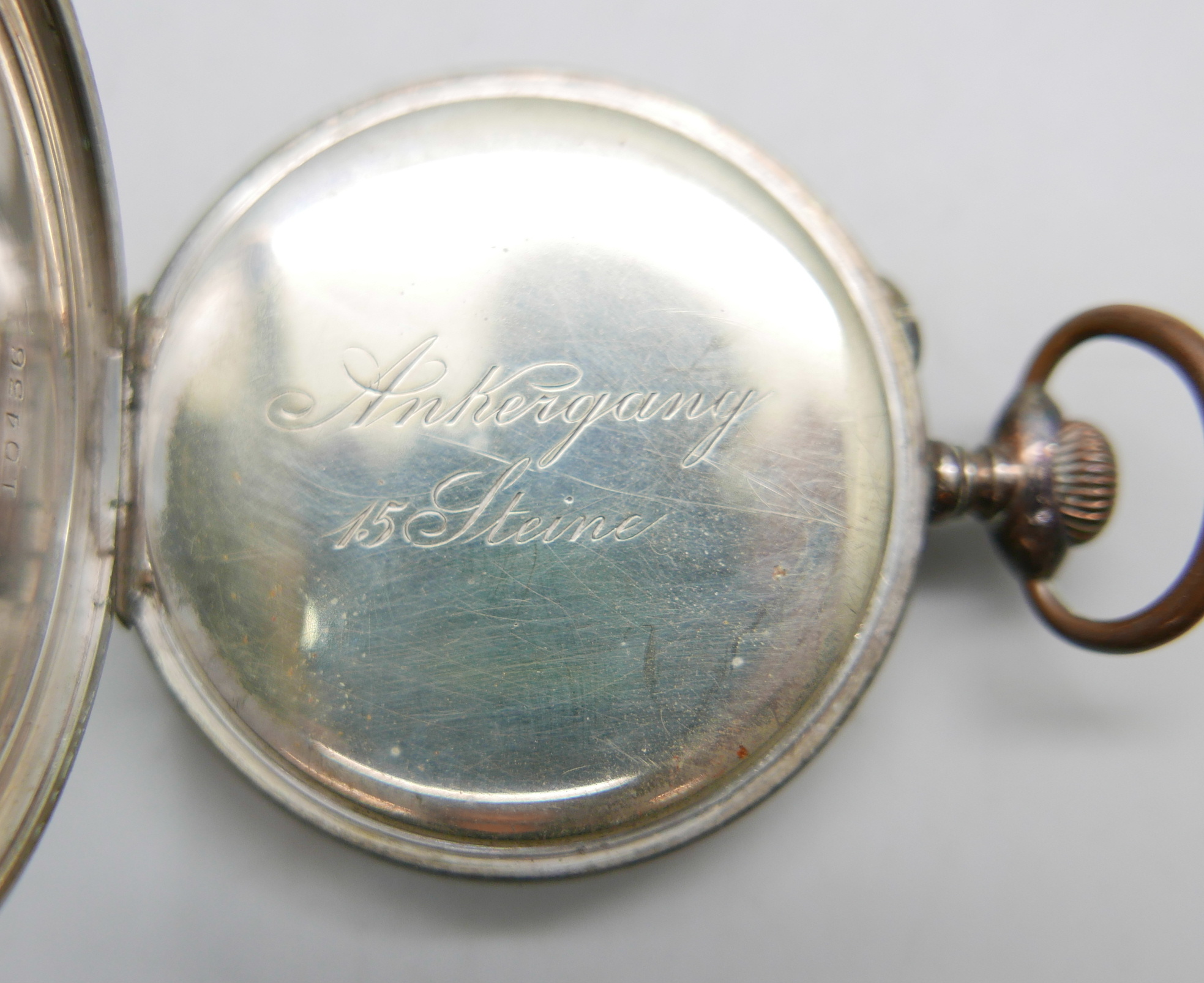 Two .800 silver top-wind pocket watches, a/f - Image 3 of 7