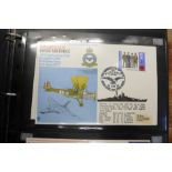 Stamps; an album of RAF flown covers, including signed (48 no.)