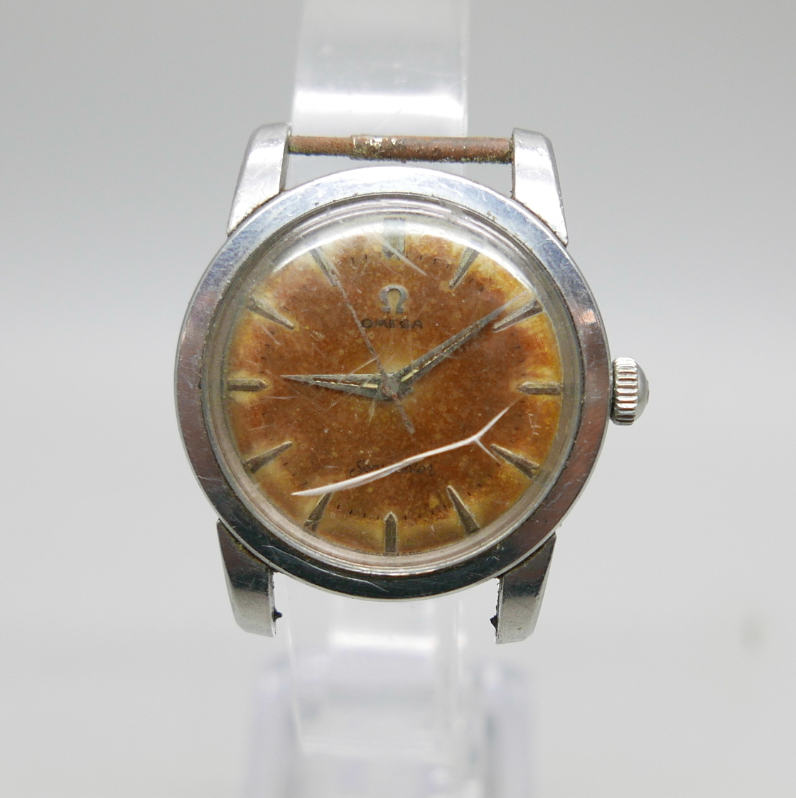 A gentleman's Omega Seamaster stainless steel wristwatch, a/f - Bild 2 aus 4