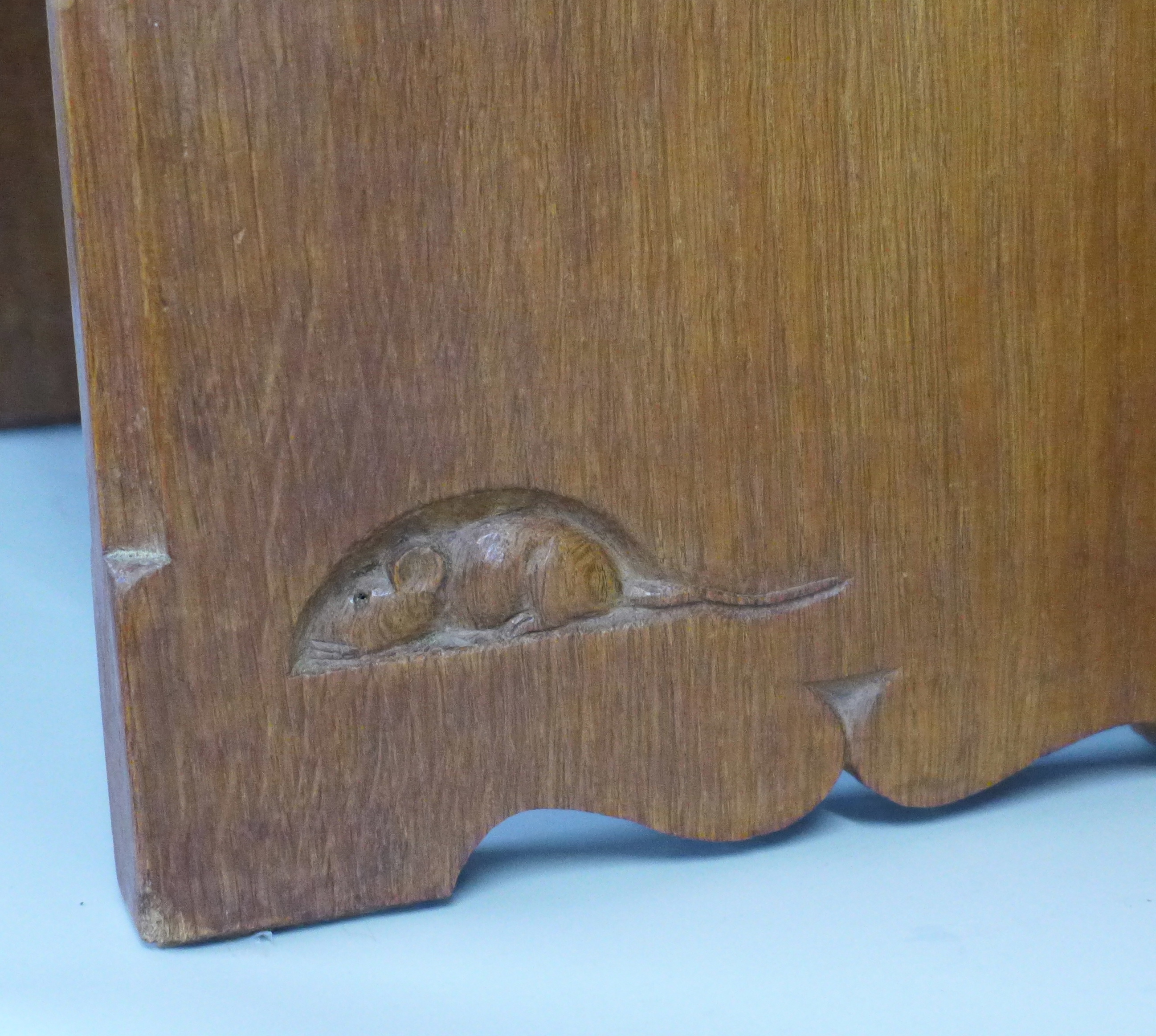 A Robert 'Mouseman' Thompson oak lectern, a/f - Image 3 of 11