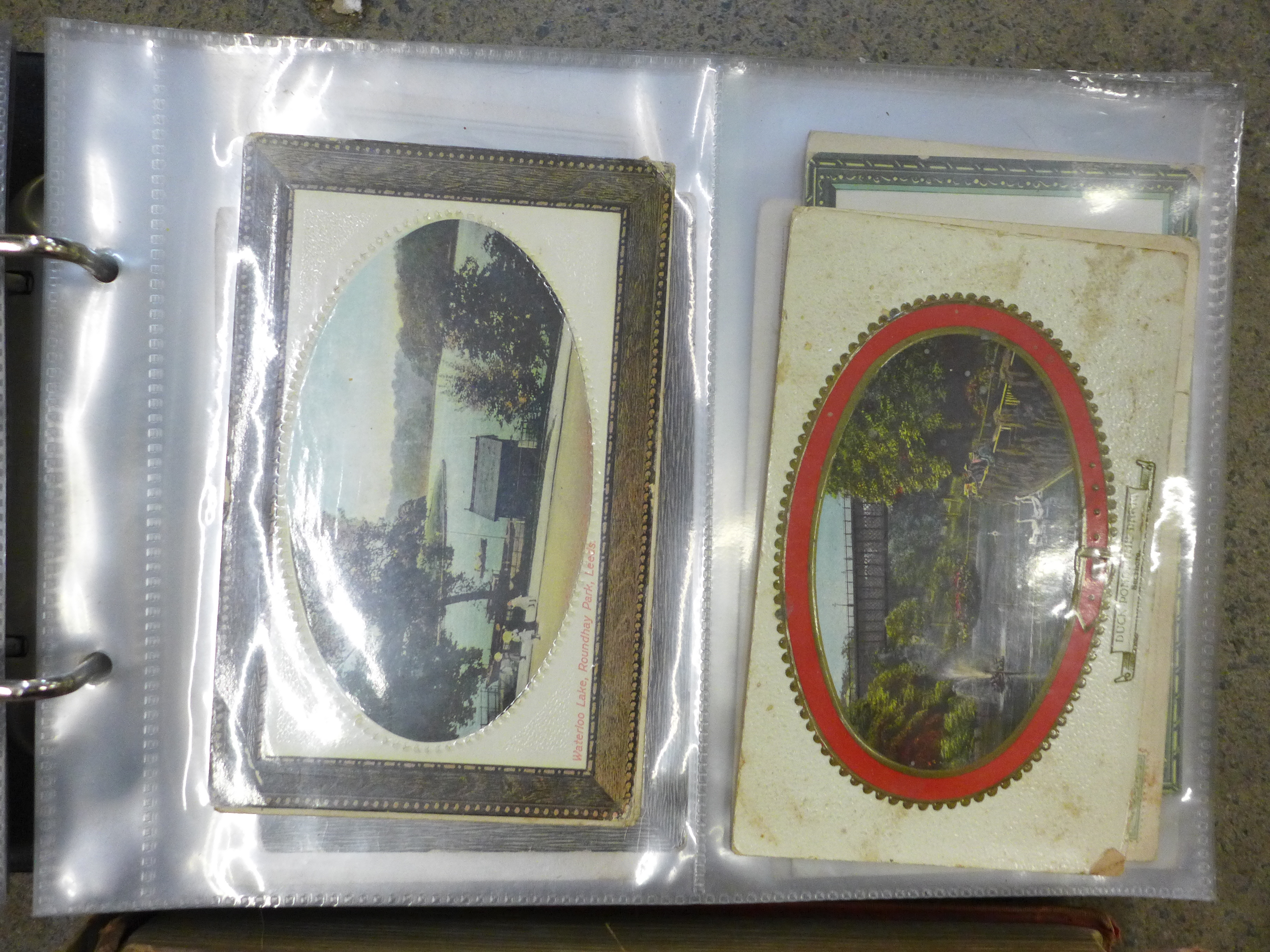 A collection of vintage postcards and album and one volume, The Pickwick Papers with plates - Image 8 of 12