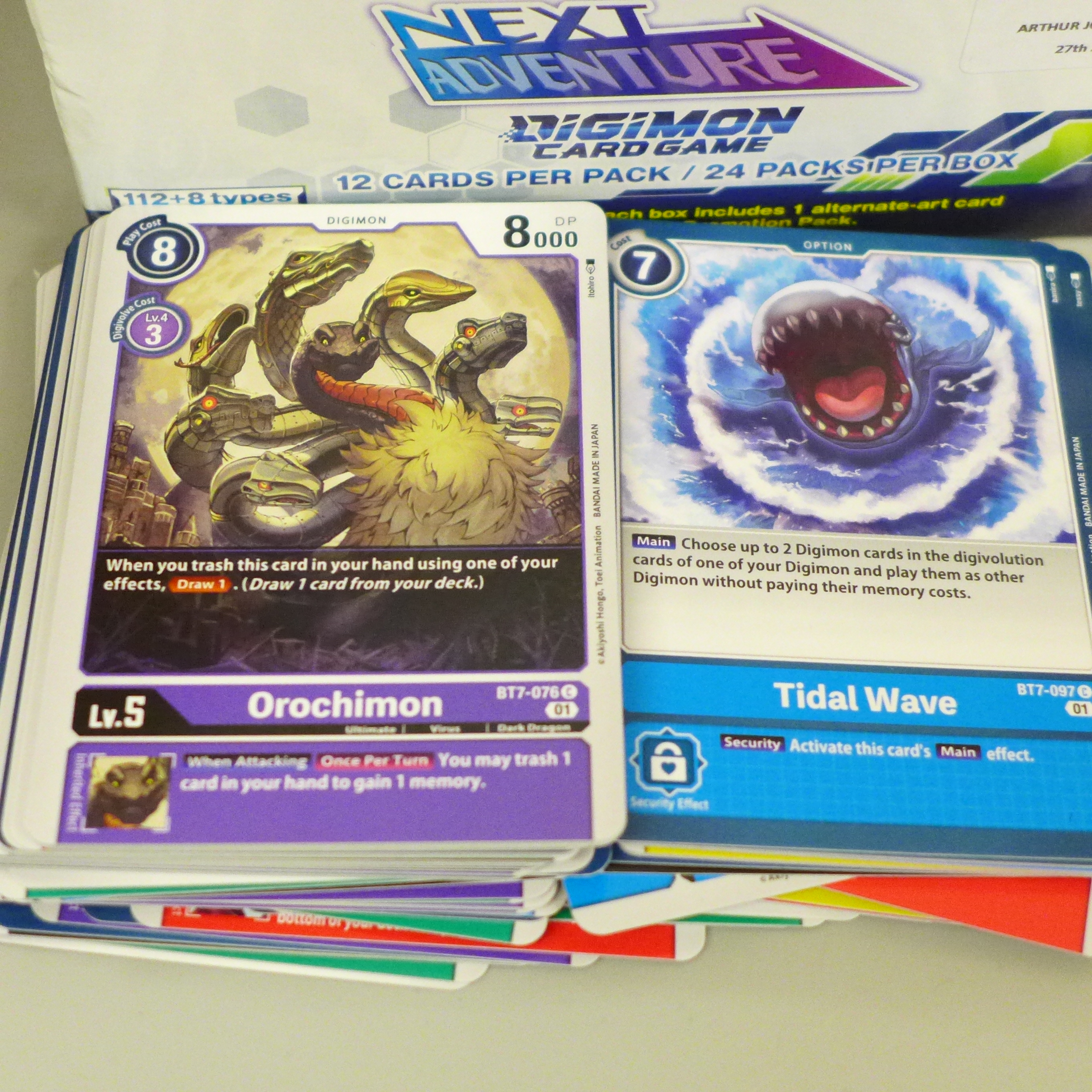 A collection of Digimon cards, with box - Image 2 of 4