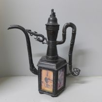A Chinese Qing Dynasty style pewter teapot