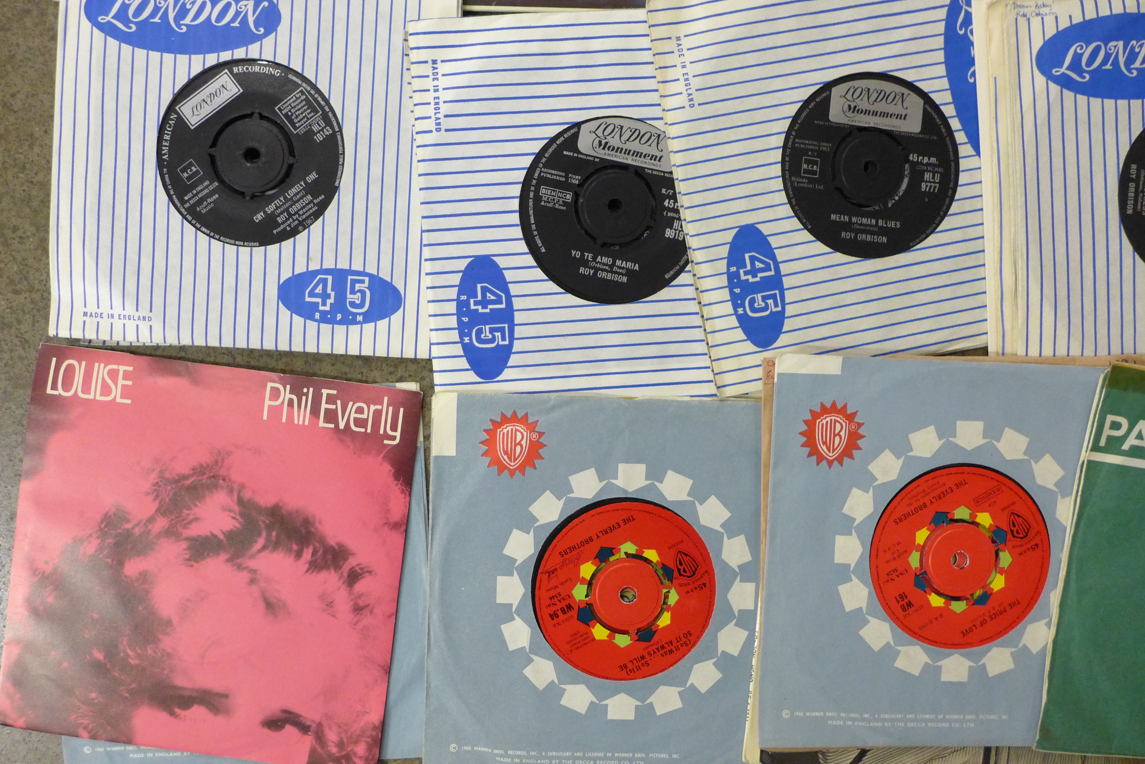 A collection of records from artists; Roy Orbison, Neil Sedaka, The Hollies and The Everly Brothers, - Image 2 of 7