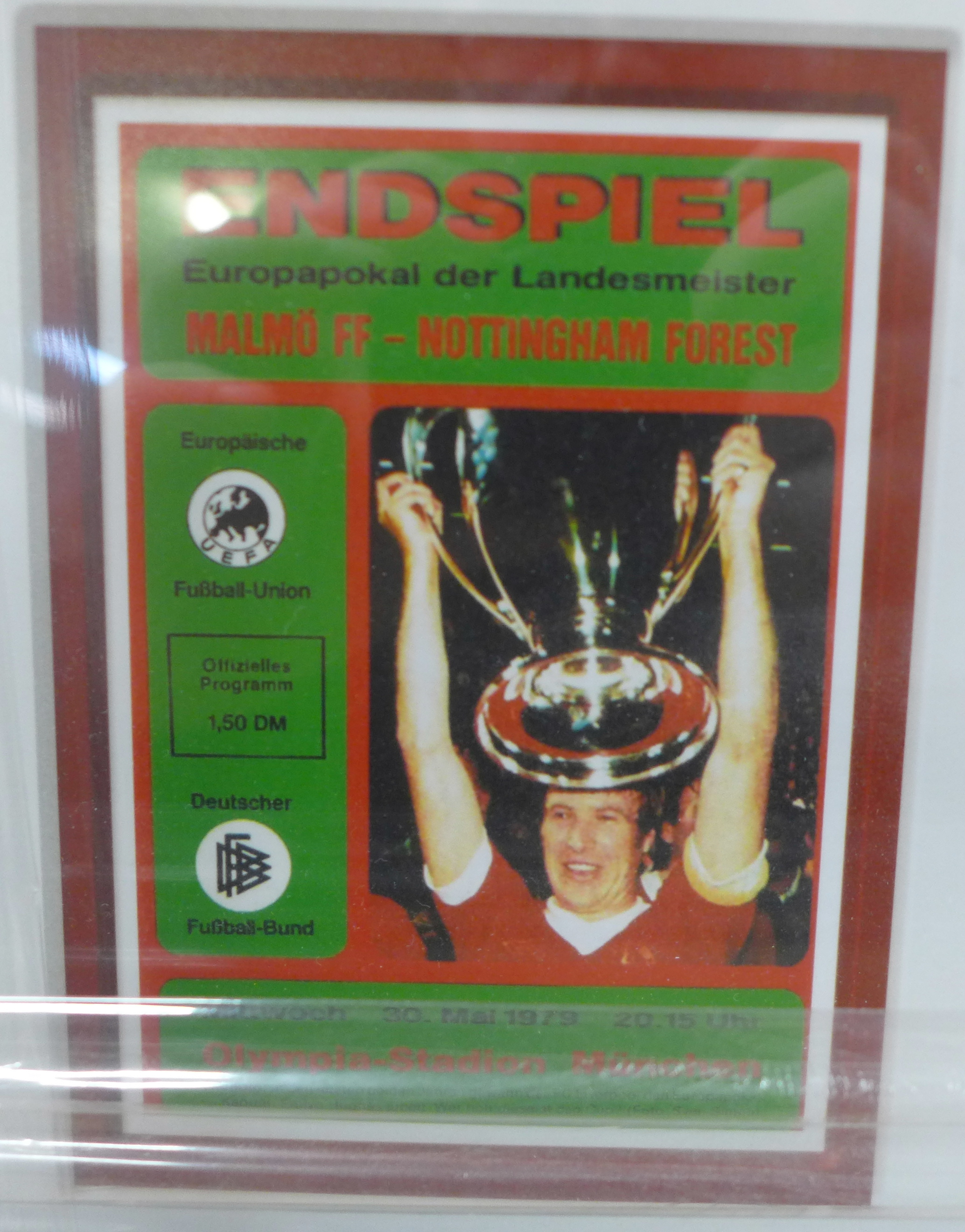 Nottingham Forest, framed and mounted pictures from the 1979 European Cup Final, one picture - Image 3 of 6