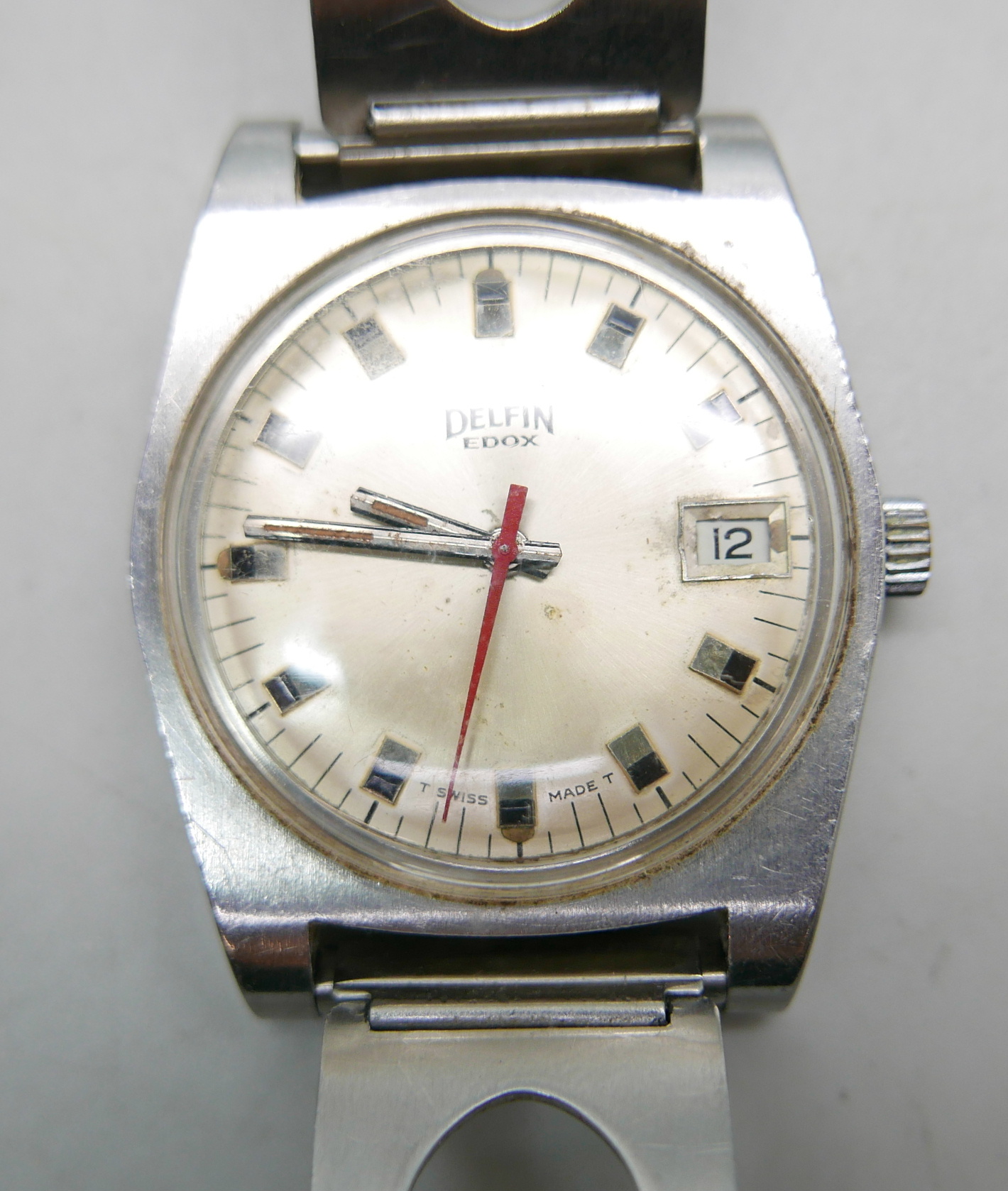 Two gentleman's wristwatches, Omega automatic date and Delfin Edox - Image 2 of 4