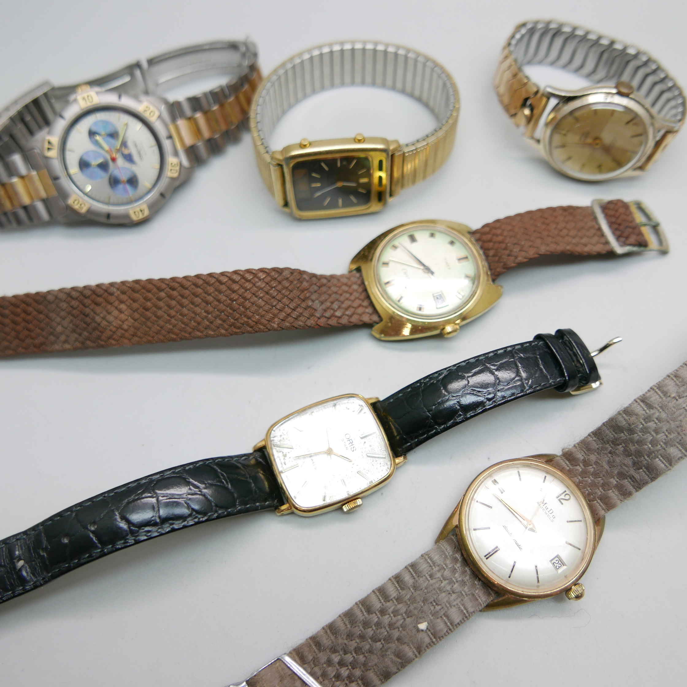 Six wristwatches including MuDu and Smiths Empire - Image 2 of 2
