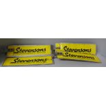 Four Stevensons bus stop plates