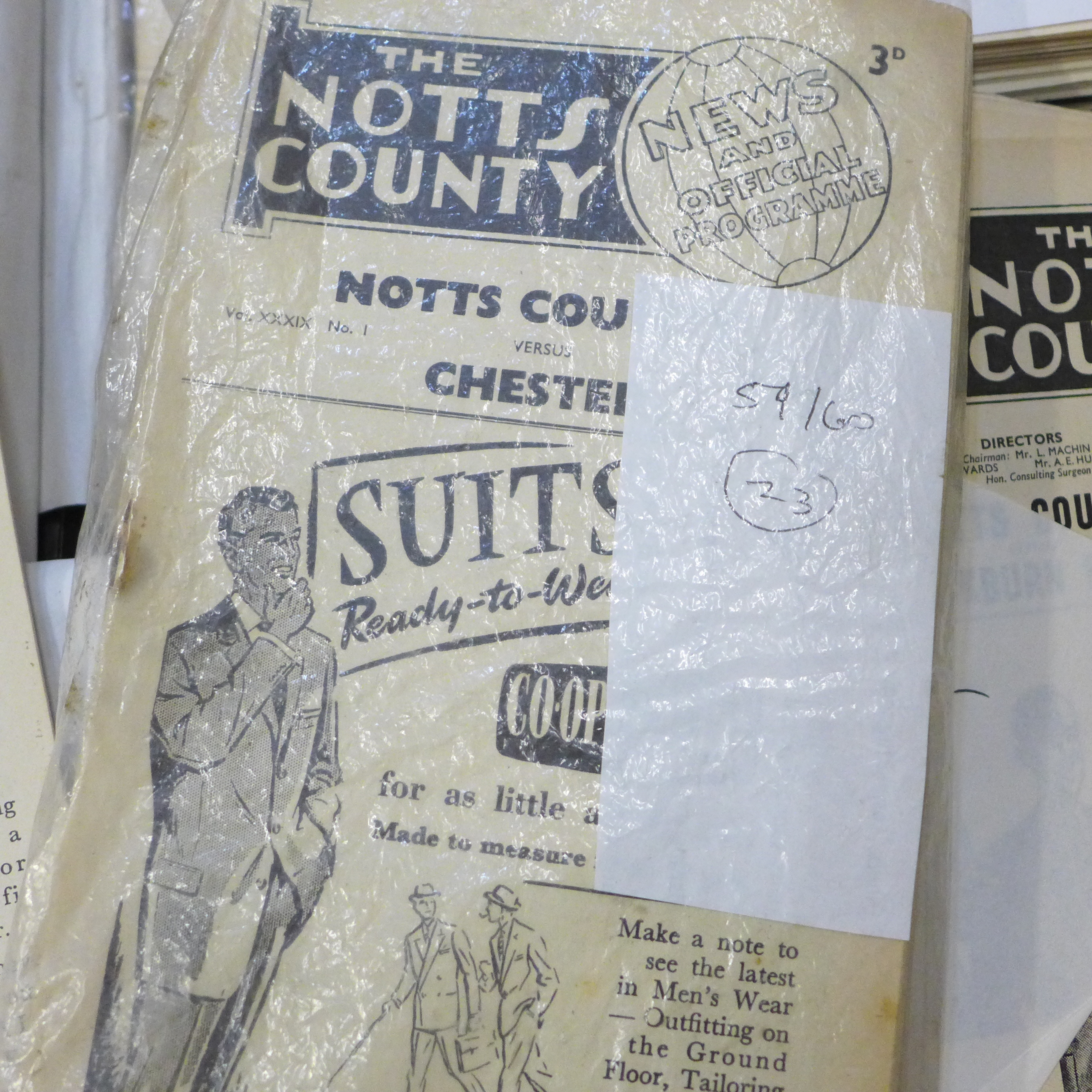 A collection of Notts County football programmes (home 1950s, 1960s, 1970s / away 1948-68), plus - Image 5 of 10