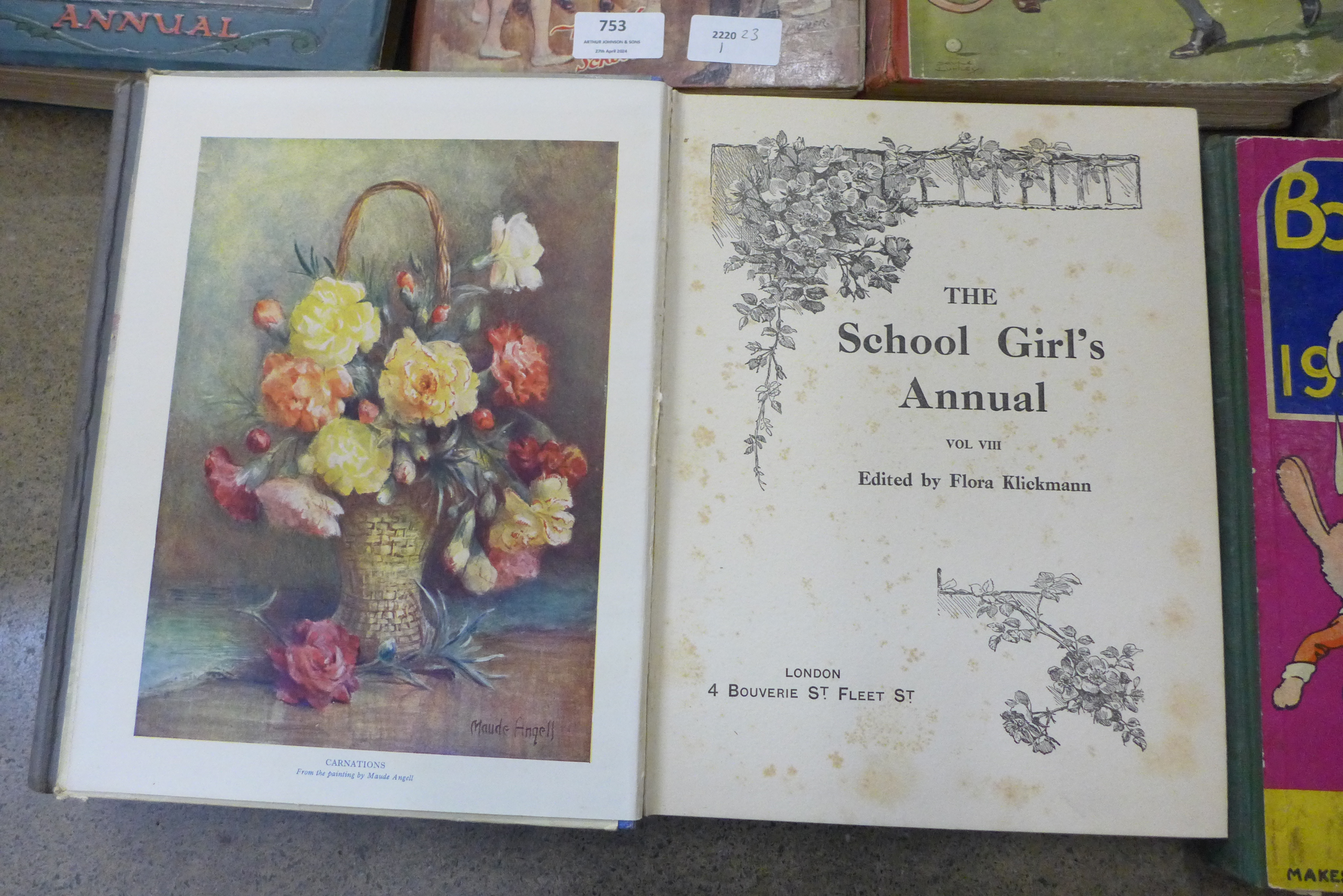Seven vintage annuals for girls from the 1930s onwards including The School Girls Own Annual, - Image 2 of 4