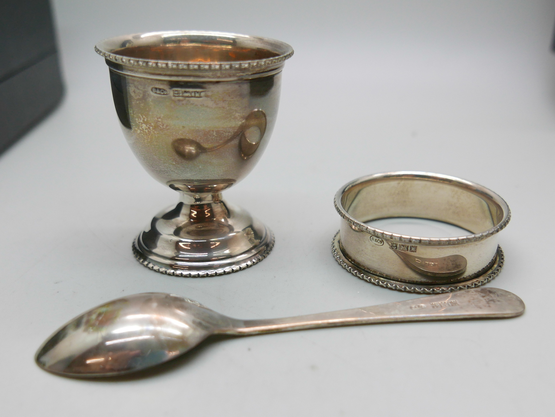 Two silver christening sets, cased, 92g - Image 2 of 3
