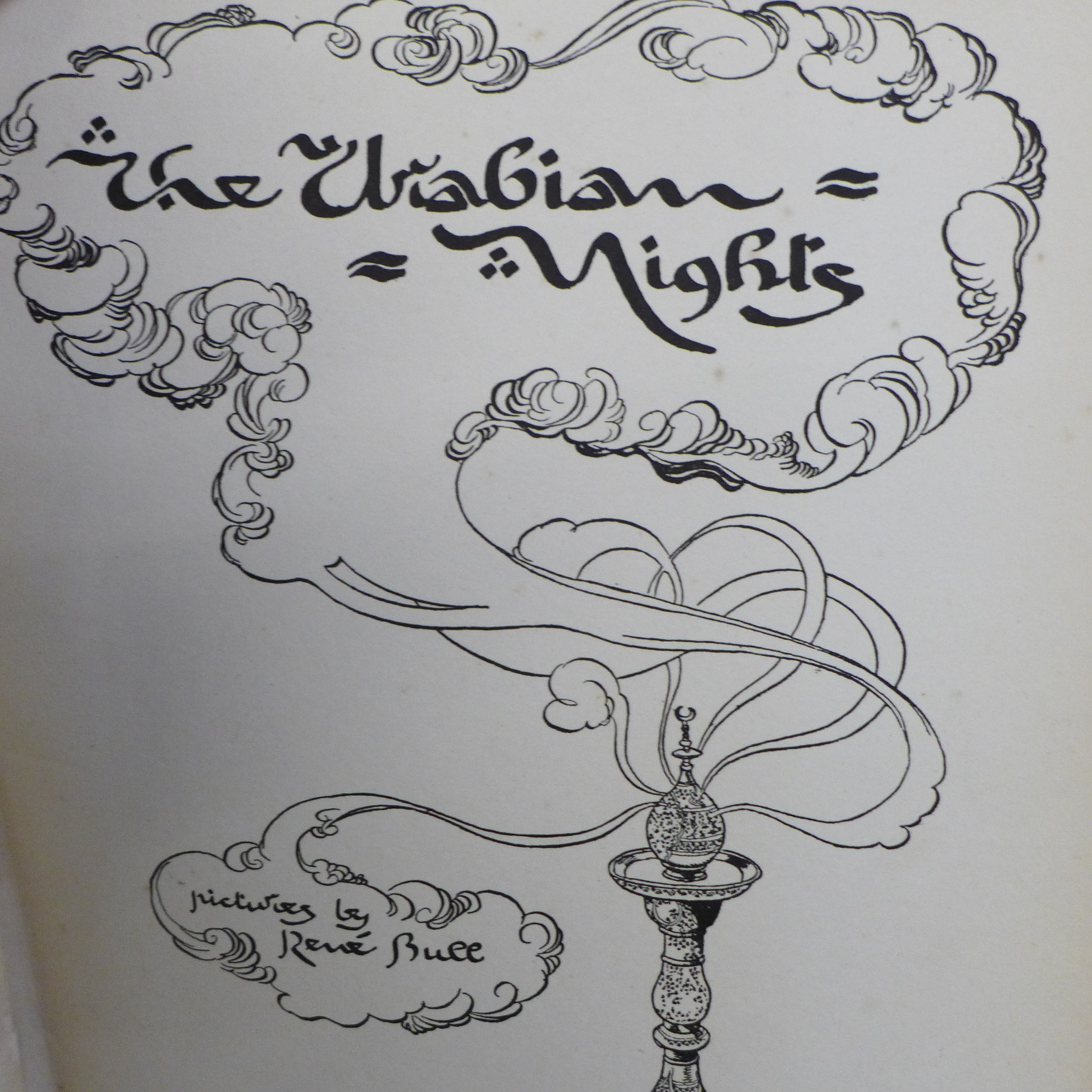 An Arabian Nights book with illustrations by Rene Bull, London, Constable & Co. Ltd. 1912, spine a/f - Image 2 of 9