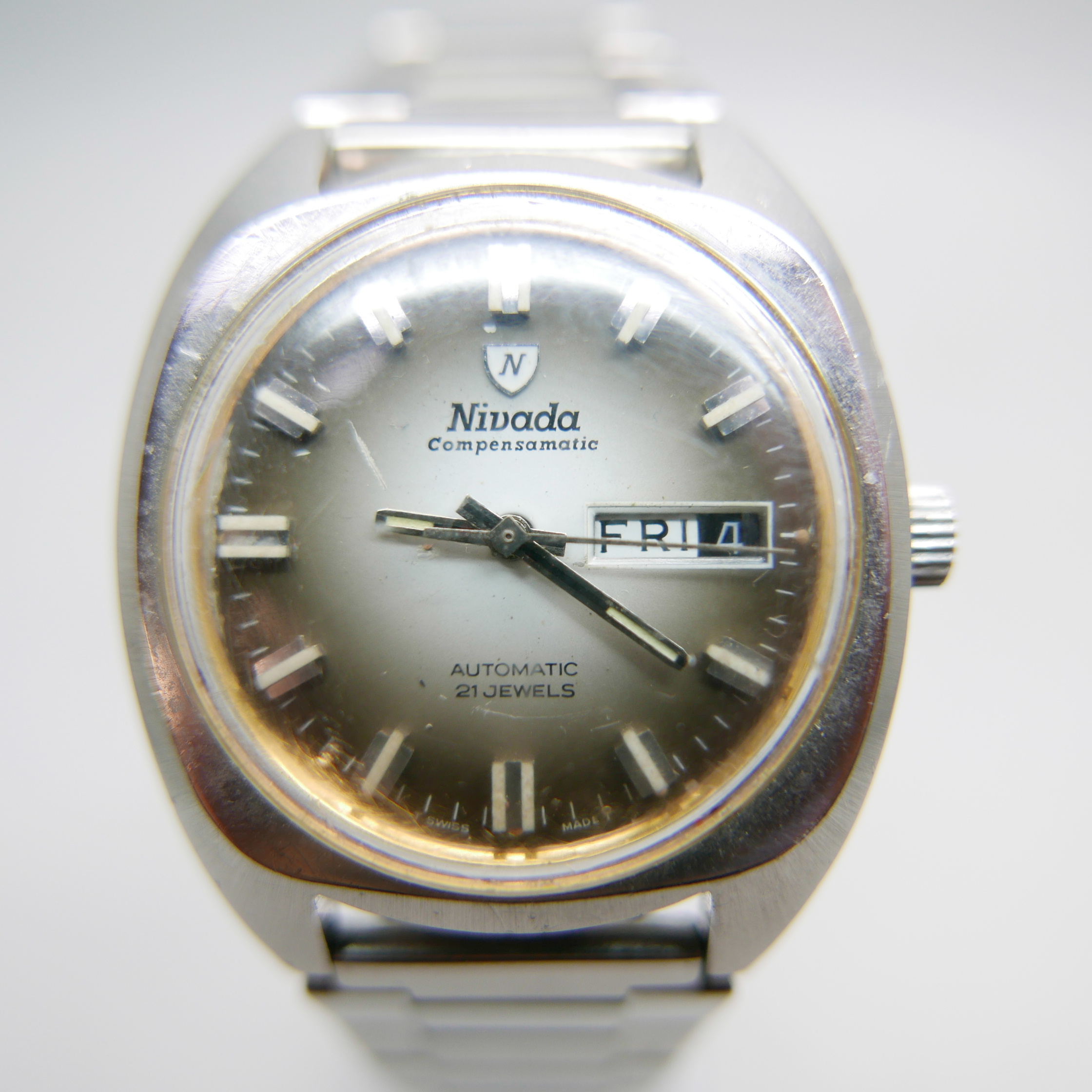 A gentleman's Nivada Compensamatic automatic wristwatch - Bild 2 aus 2