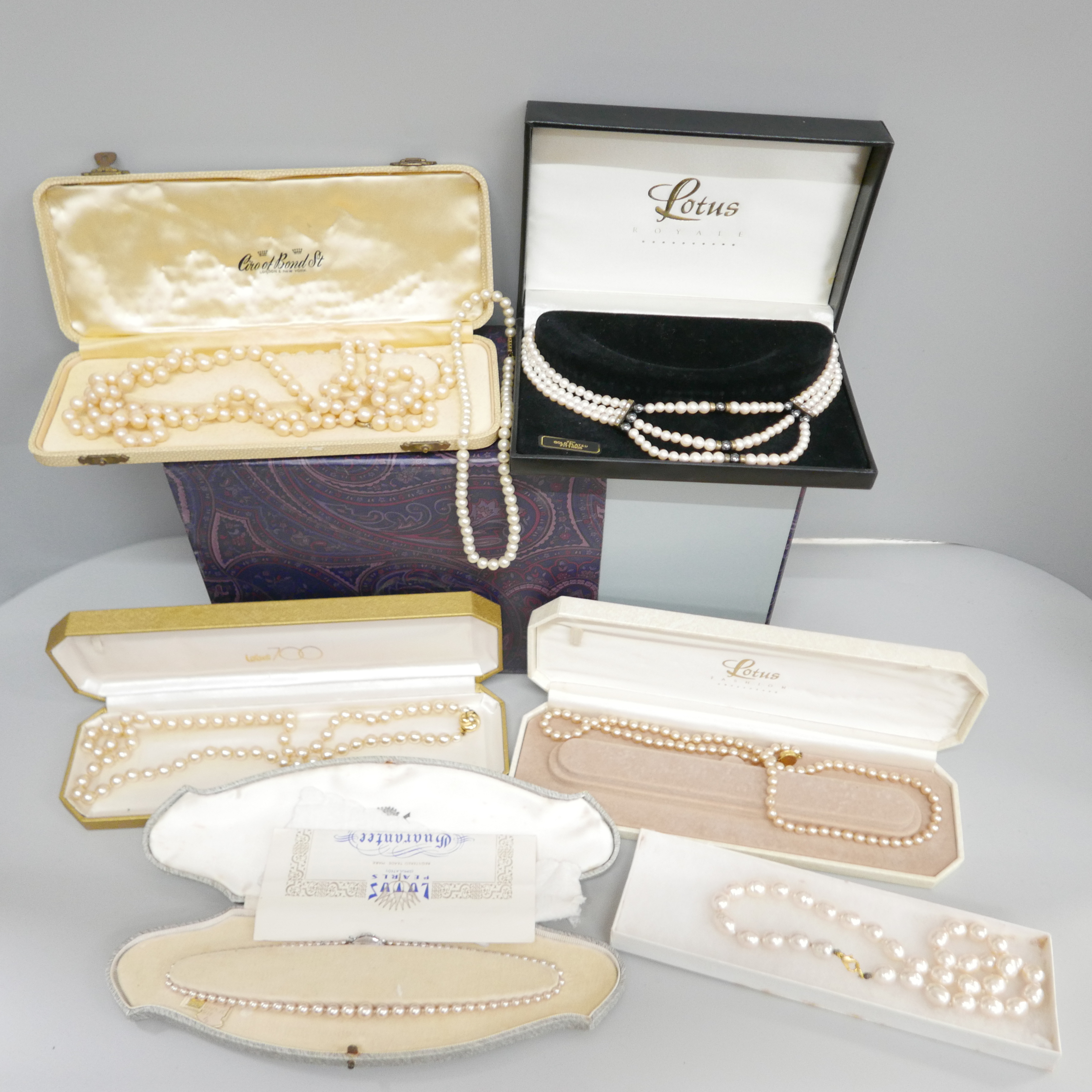 Boxed pearls including Lotus and silver mounted - Image 2 of 6