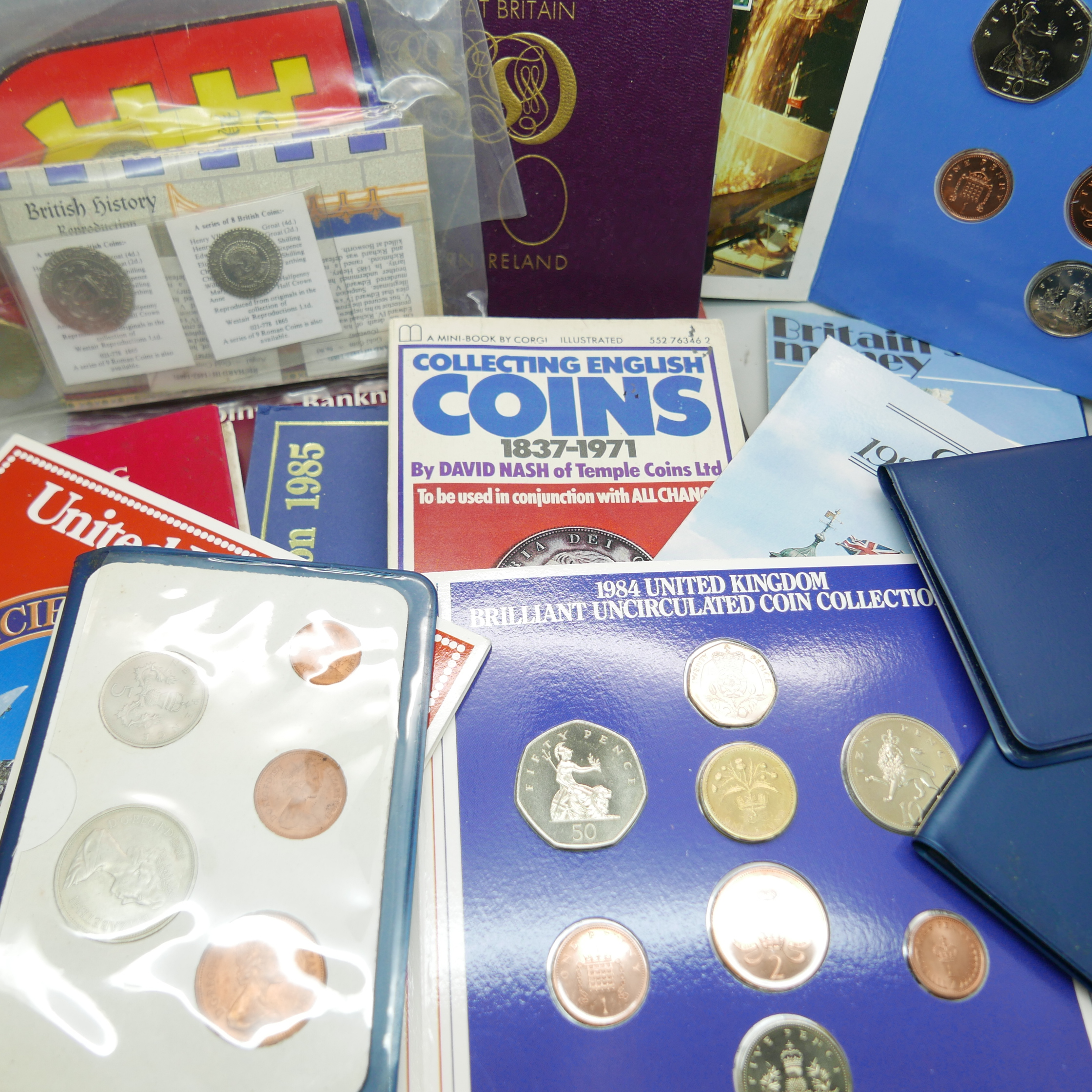 Coin collections; British first day decimal coins (4), British coin collections (1983 and 1984), - Image 2 of 2