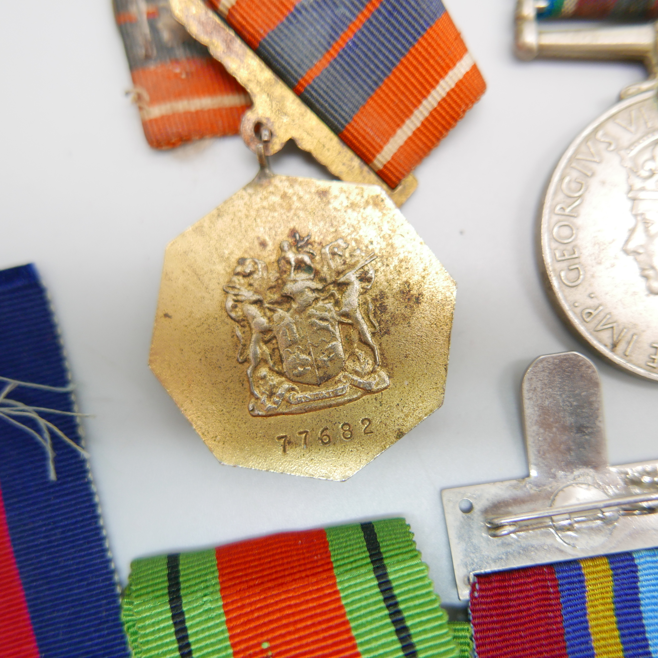 Eight medals, including two Africa Service Medals to 592810 D.T. Howells and 133965 C.W. Chapman - Image 3 of 11