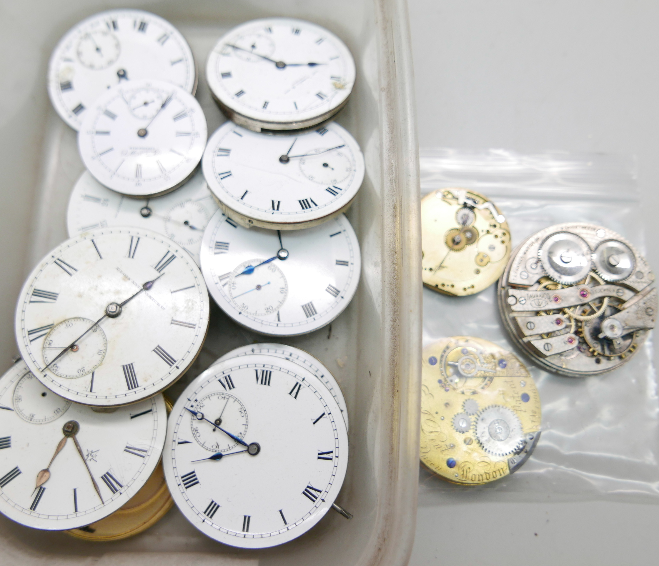Pocket watch movements including E.J. Dent (missing dial) - Image 2 of 4